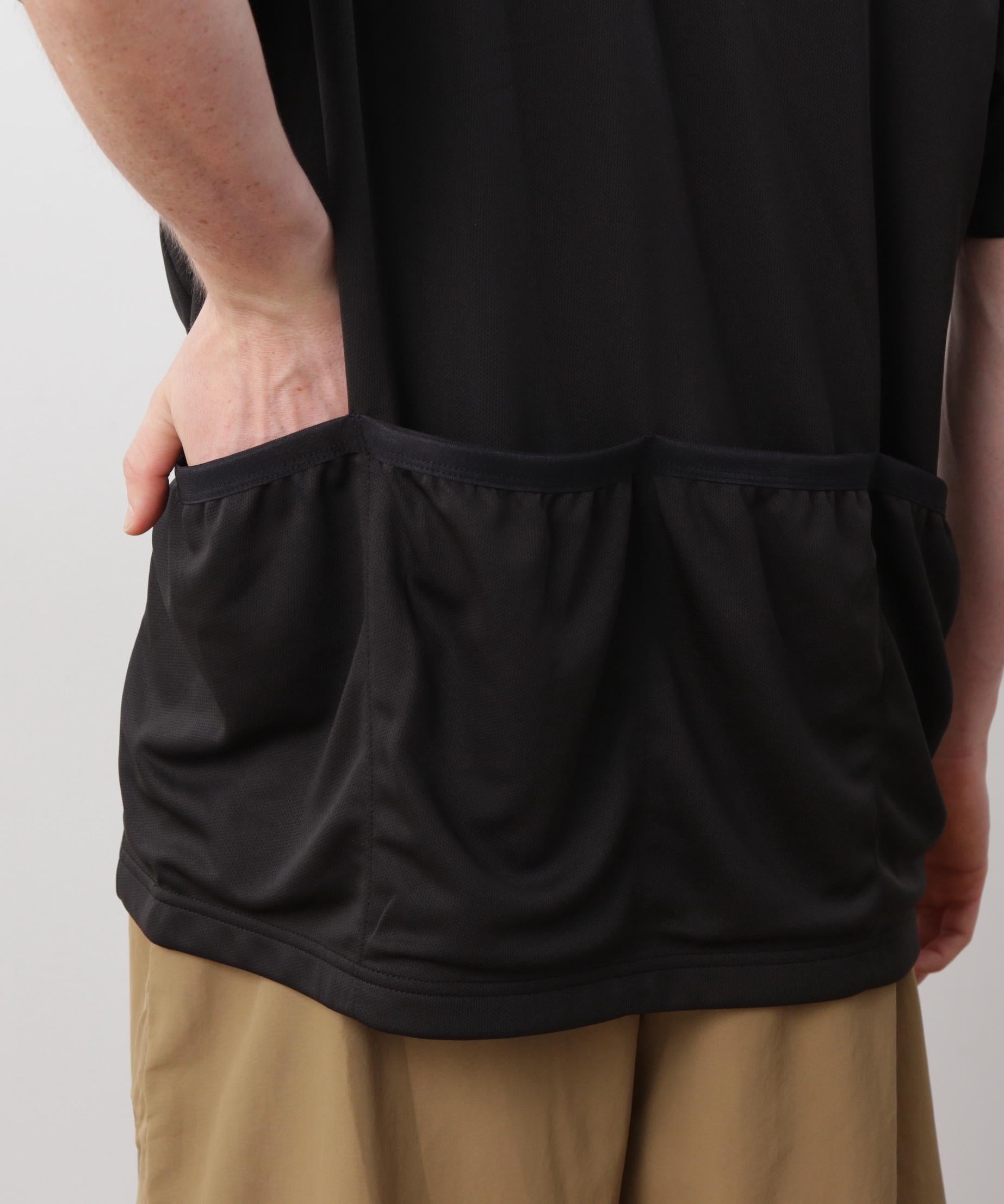 MANASTASH/マナスタッシュ/>EF. LOGO TECH POCKET TOP ブラック
