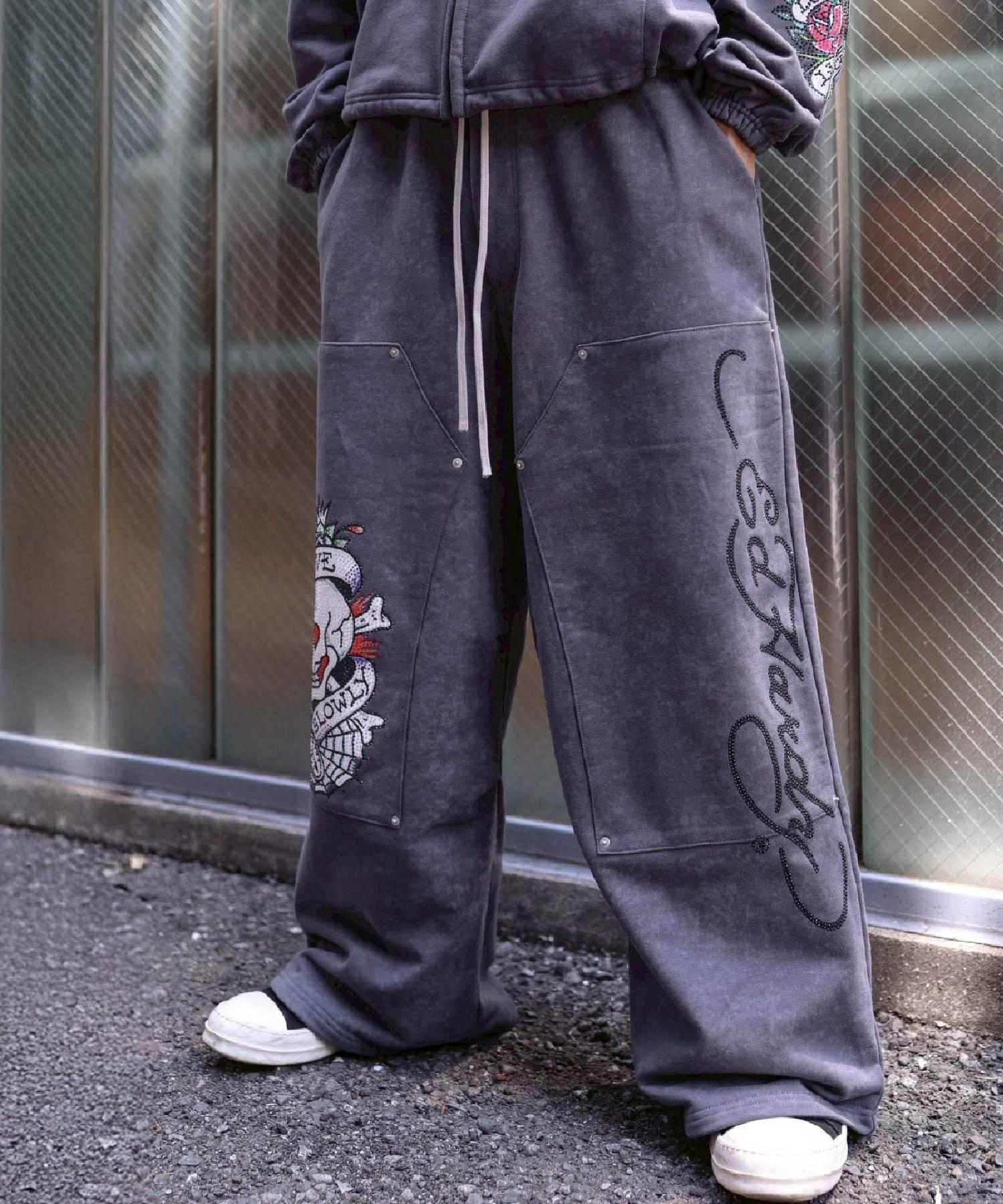 FRNDS × Ed Hardy/Friends × Ed Hardy/Collaboration Double Knee Sweatpan