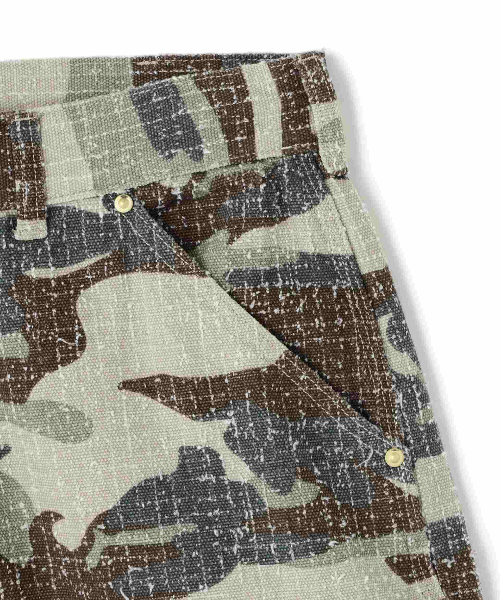 WHITELAND/ホワイトランド/CAMO DOURLE KNEE SHO>T PANTS カモ4