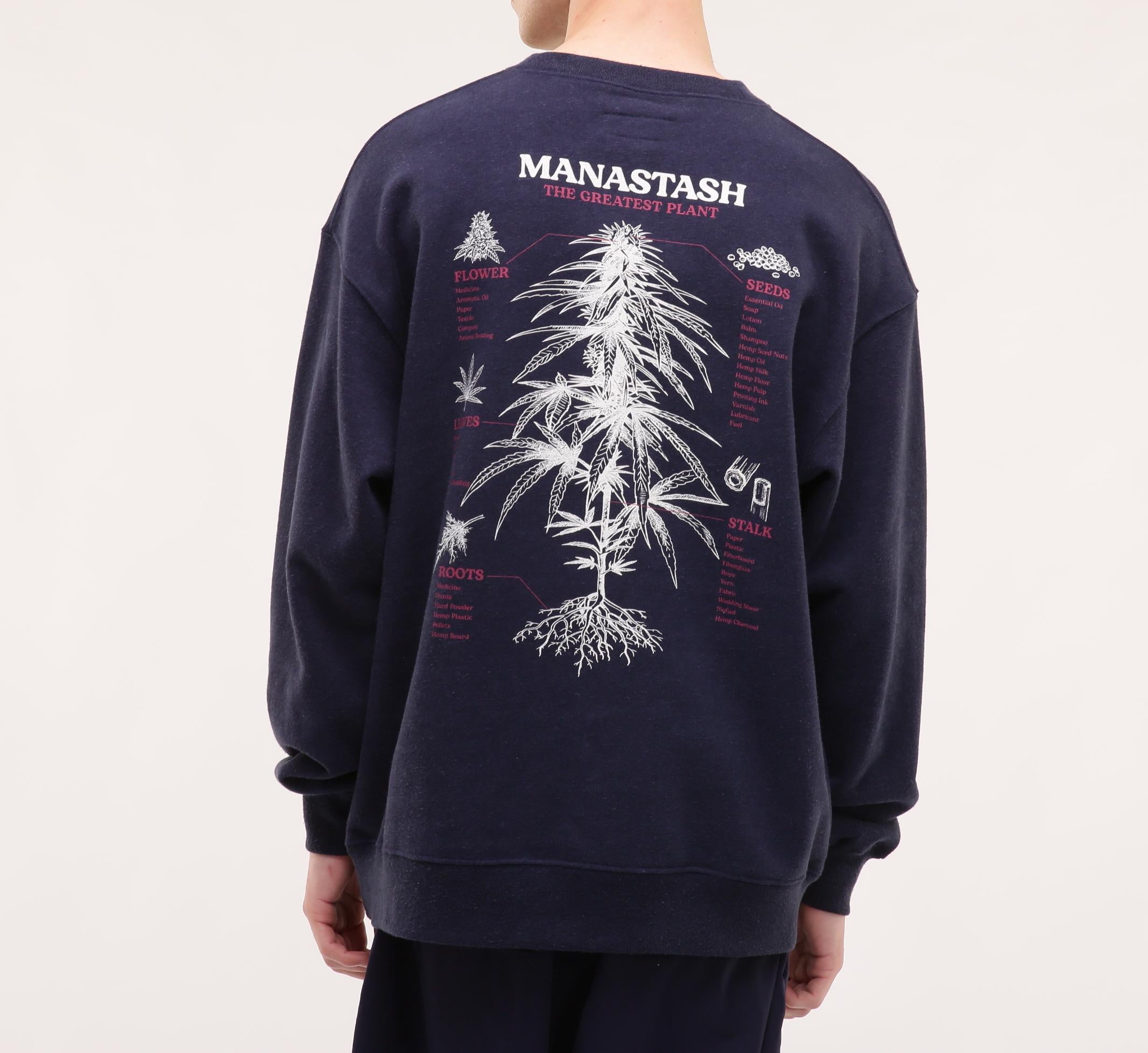 MANASTASH/マナスタッシュ/CASCADE SWEATSHI>TS TGP ネイビー