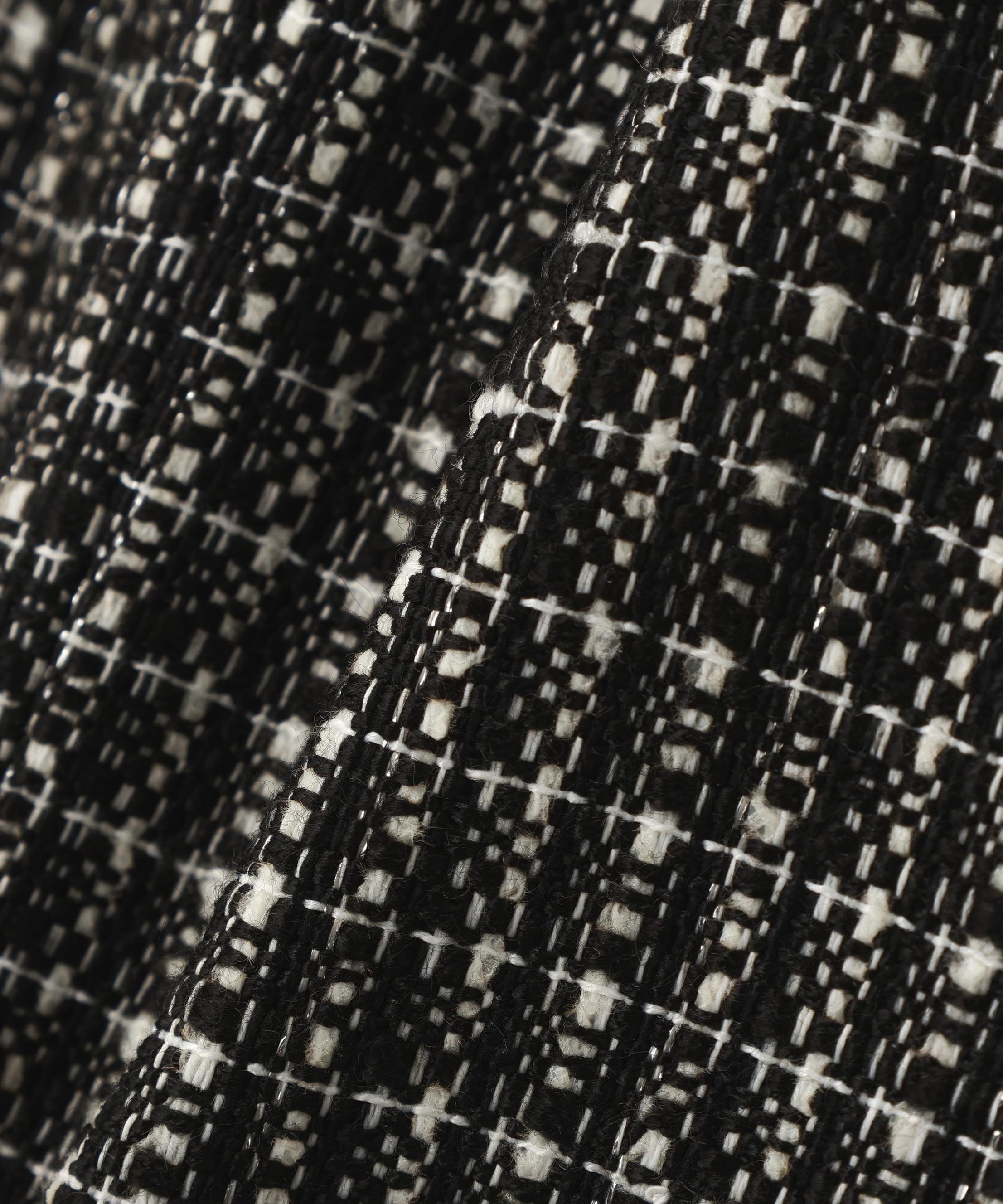 スプリングツイード SETUP ジャケット クロ系2