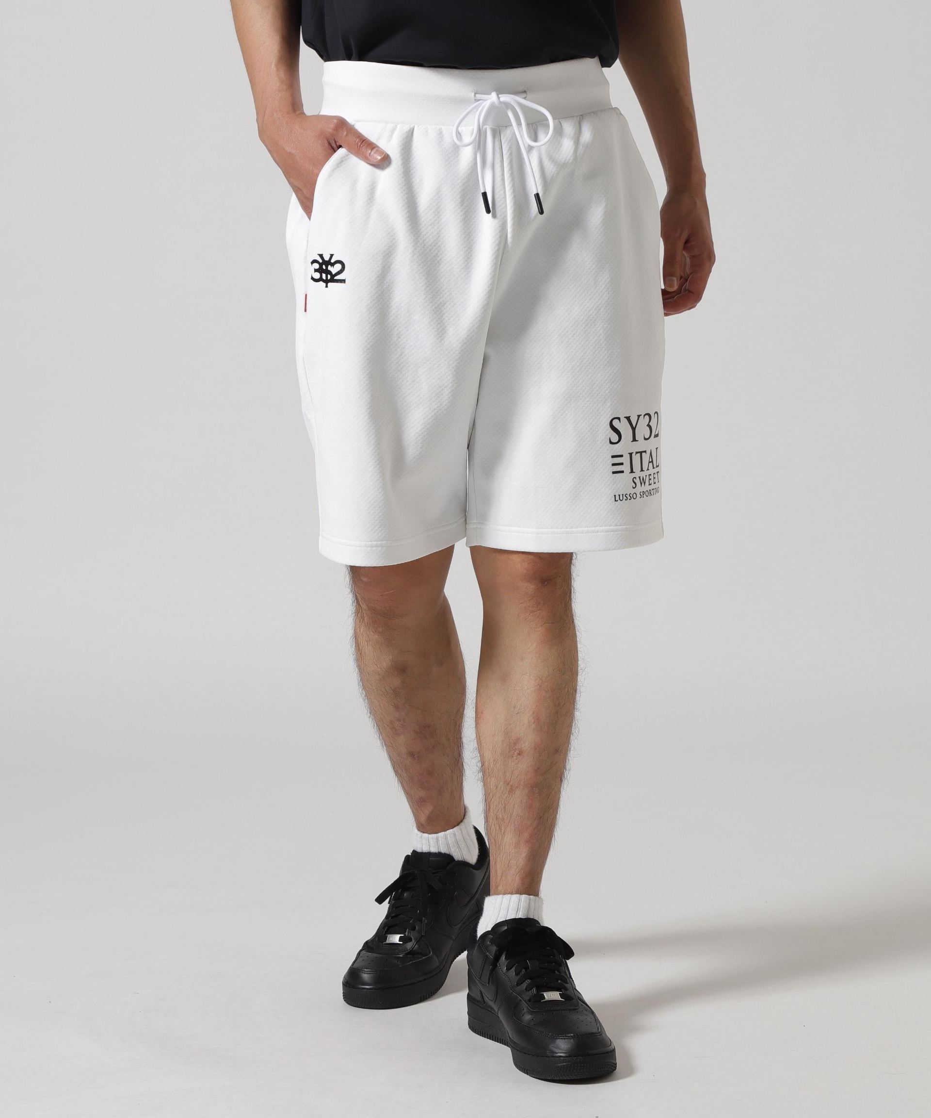 SY32 y SWEET YEA>S/SPI>AL KNIT SHO>T PANTS ホワイト