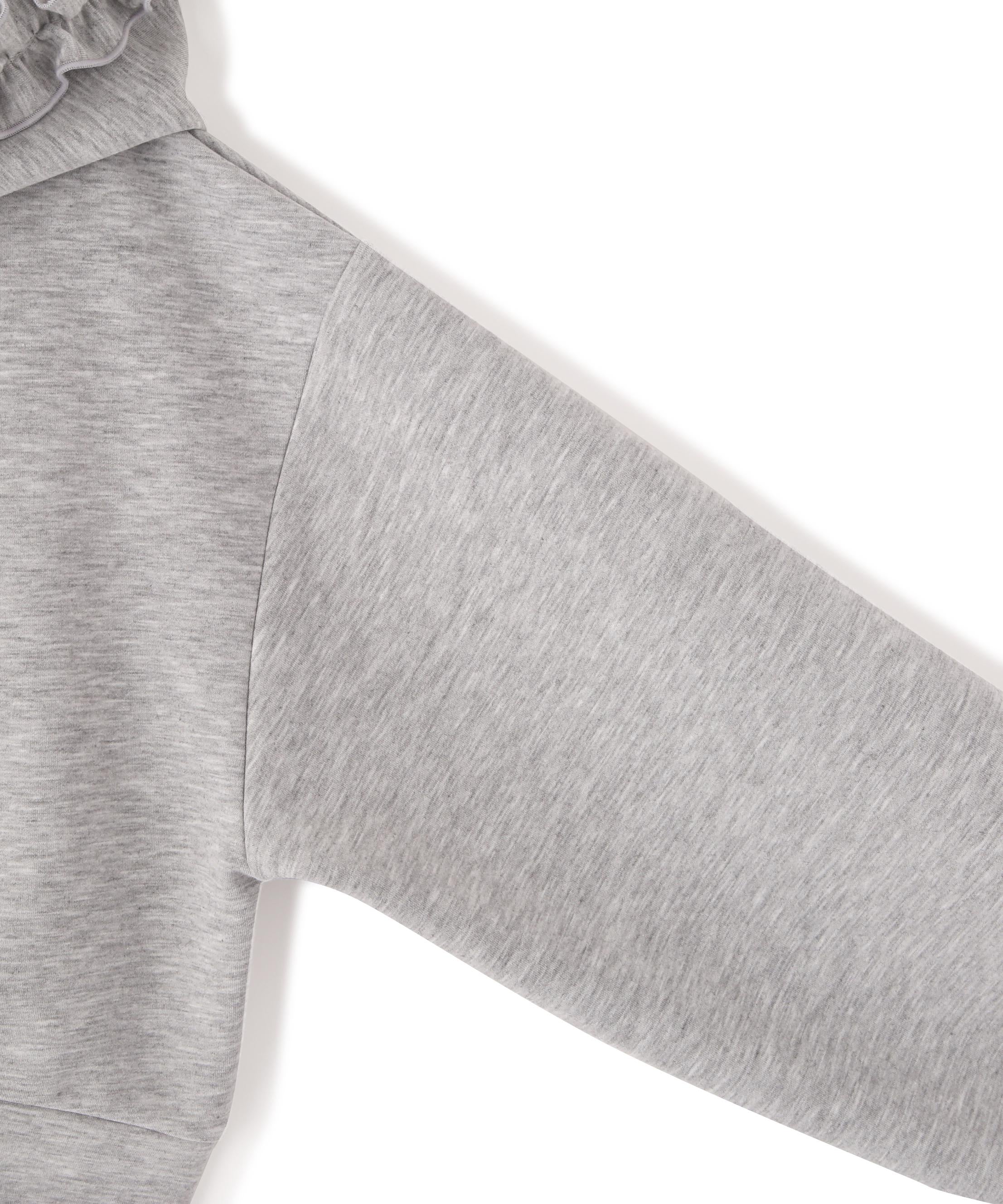 ダイバーセットアップ フリルパーカー グレー