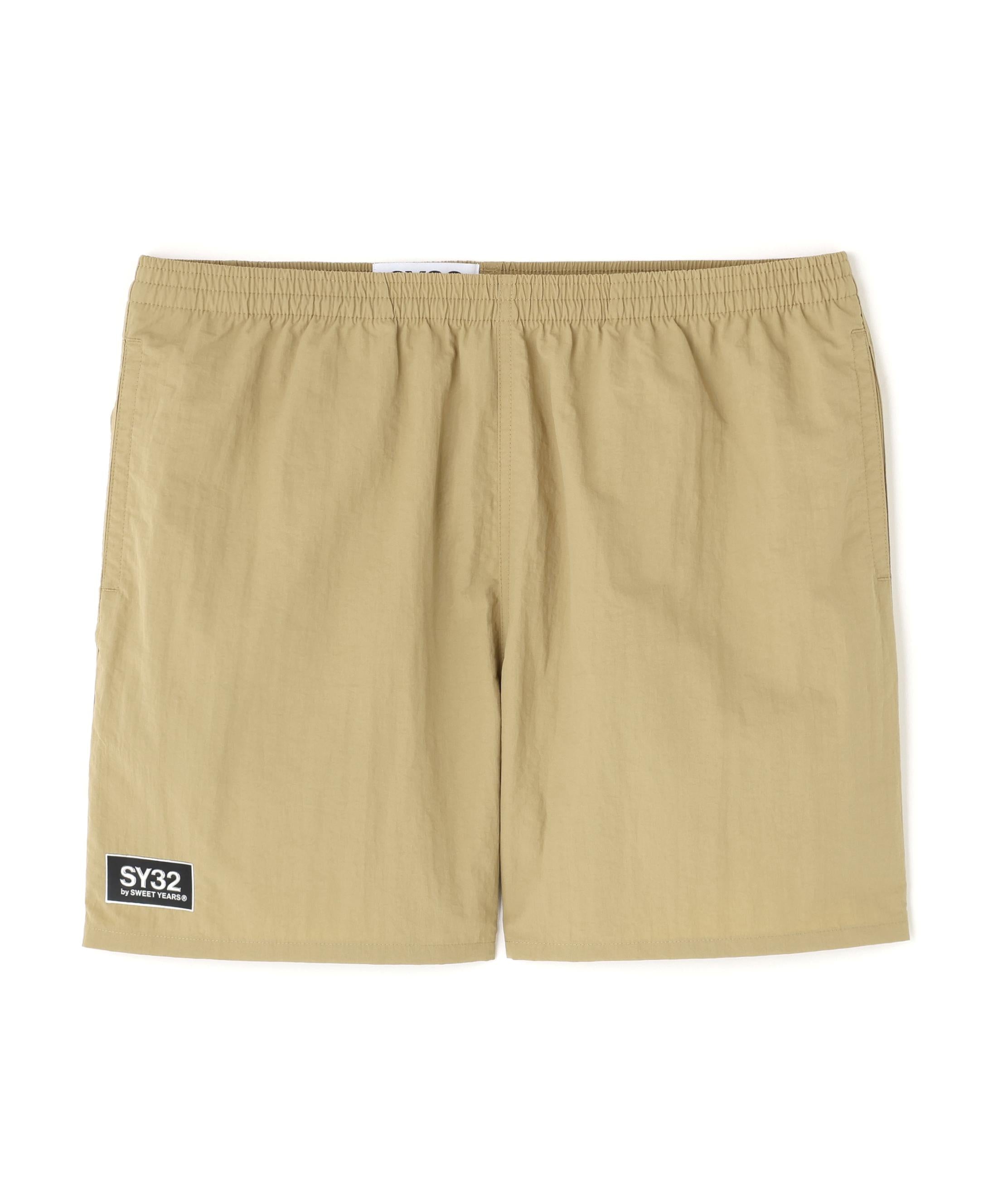 SY32 y SWEET YEA>S/エスワイサーティトゥ バイ スィートイヤーズ/NYLON SHO>T PANTS ベージュ