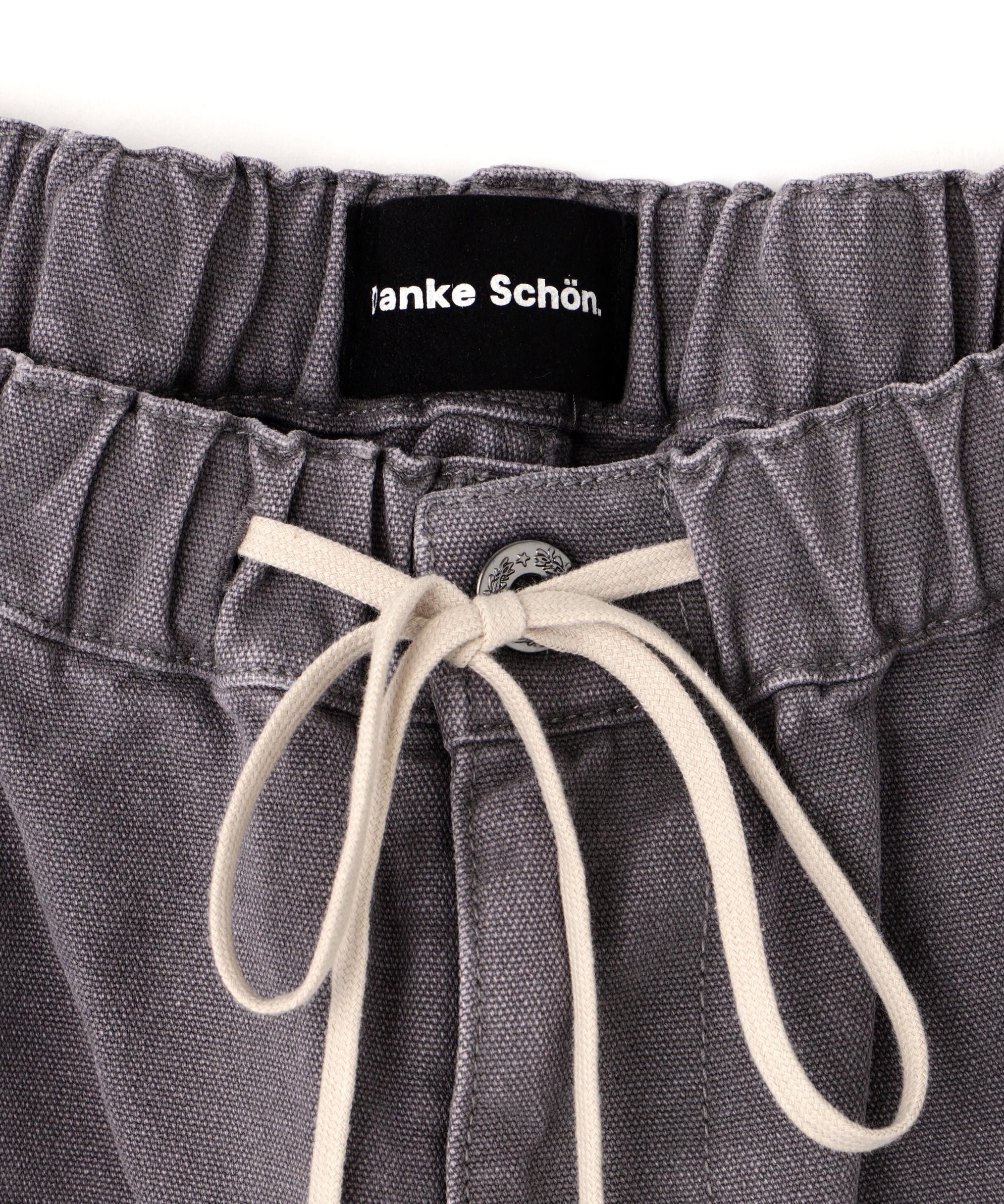 DankeSchon/ダンケシェーン/DAMAGE DUCK WKNEE SHORTS グレー