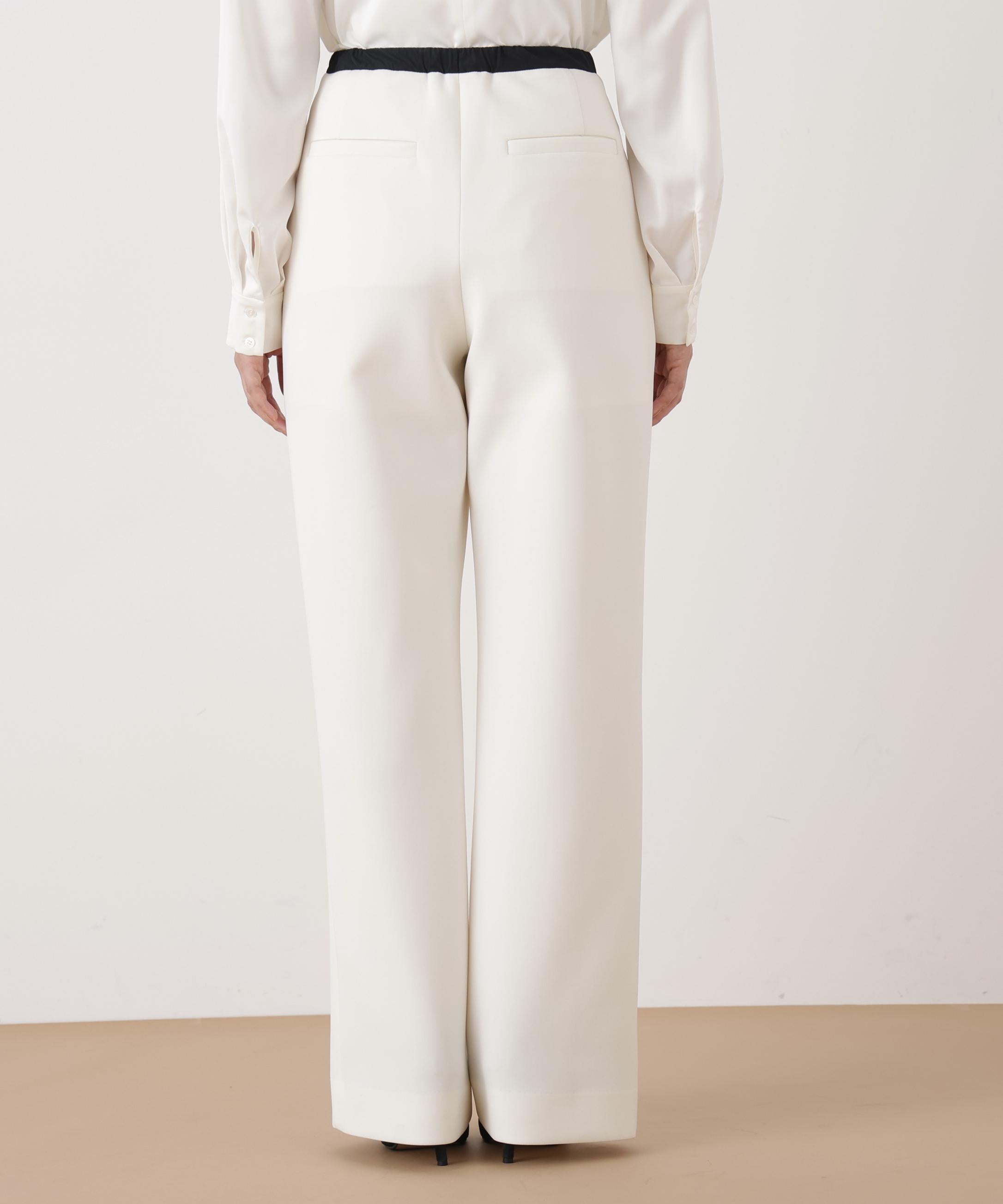 ◆ピンタックダンボールパンツ エクリュ1