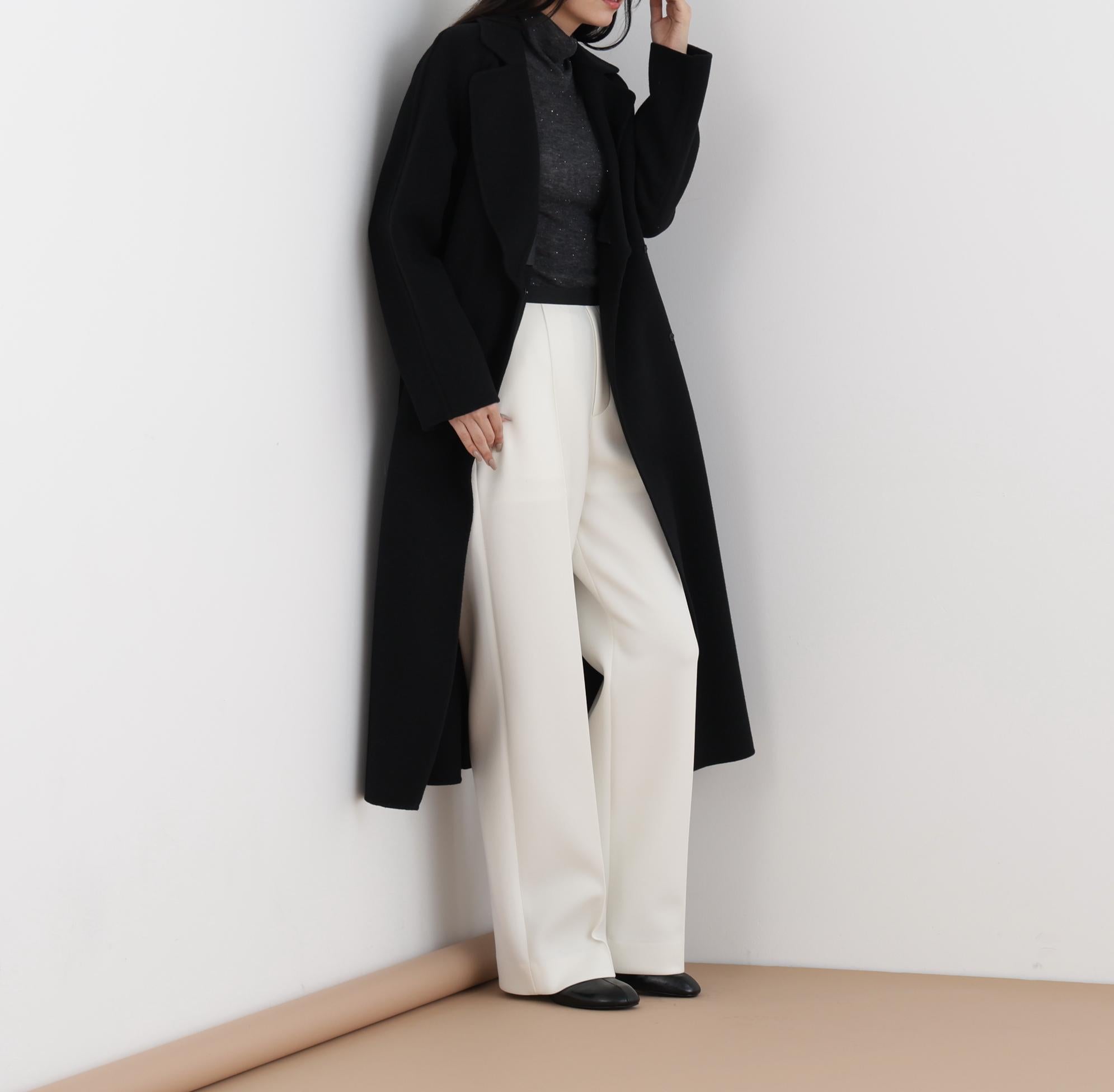 ◆ピンタックダンボールパンツ エクリュ1