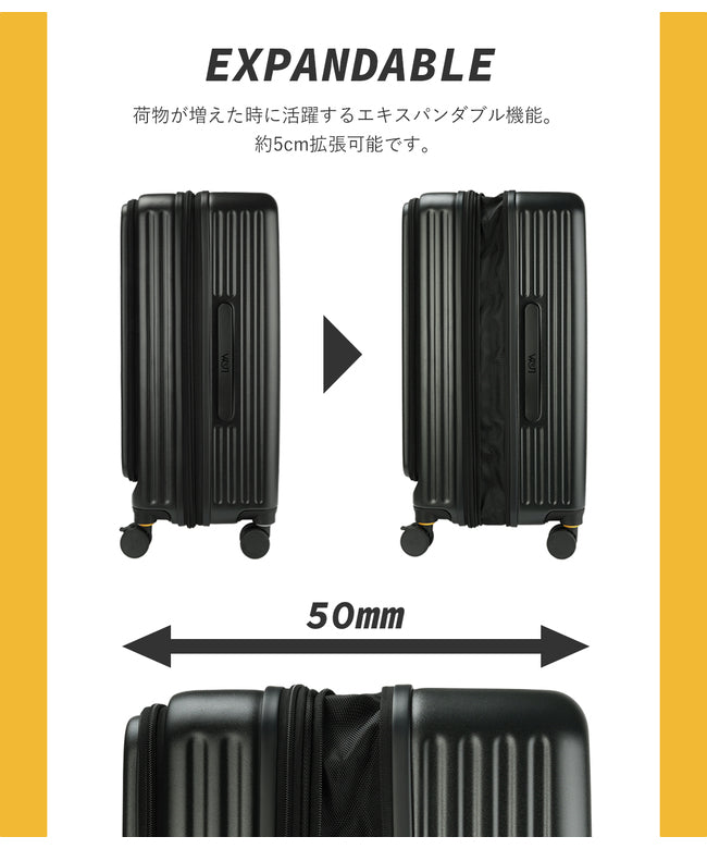 ファイブレイクス アンド エムティー 5LAKES&MT 5LAKES&MT ファイブレイクス スーツケース Lサイズ 65L/75L 拡張 C-GEAR 310-4022 (アイボリー) アイボリー