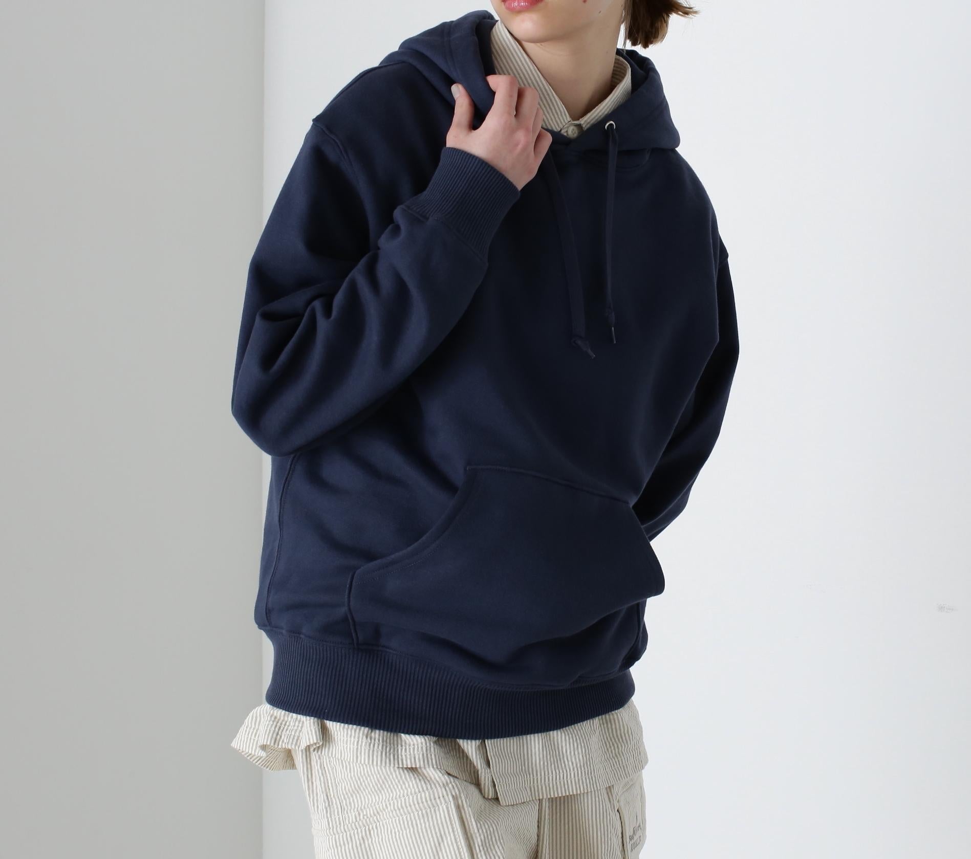 《DAILY/デイリー》PULLOVER SWEAT PARKA / プルオーバー スウェット パーカー / AVIREX / アヴィレック ネイビー