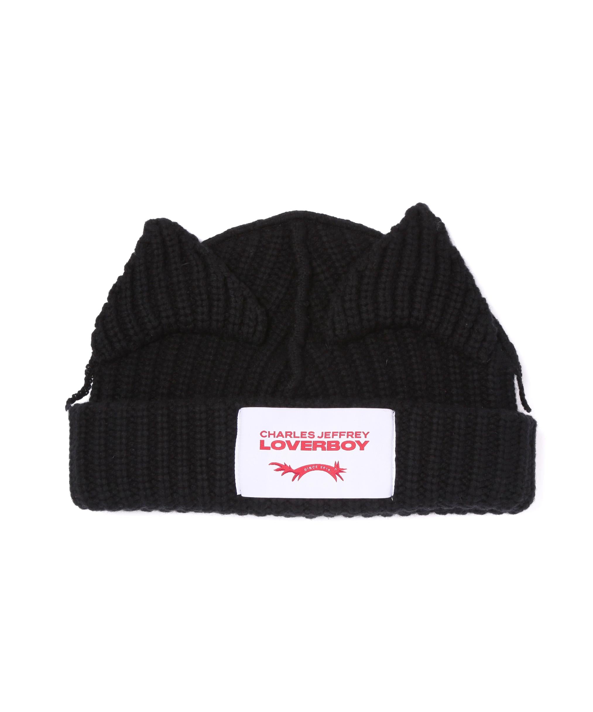 Charles Jeffrey LOVERBOY/チャールズジェフリーラバーボーイ/CHUNKY EARS BEANIE ブラック