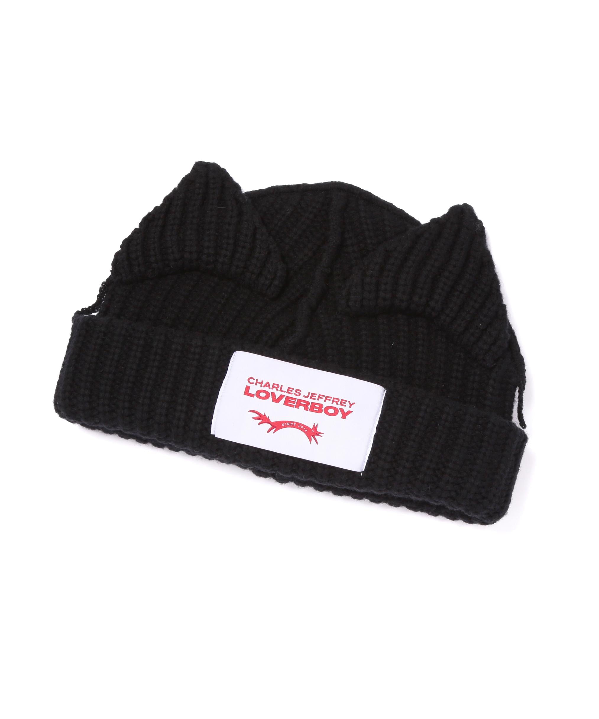 Charles Jeffrey LOVERBOY/チャールズジェフリーラバーボーイ/CHUNKY EARS BEANIE ブラック