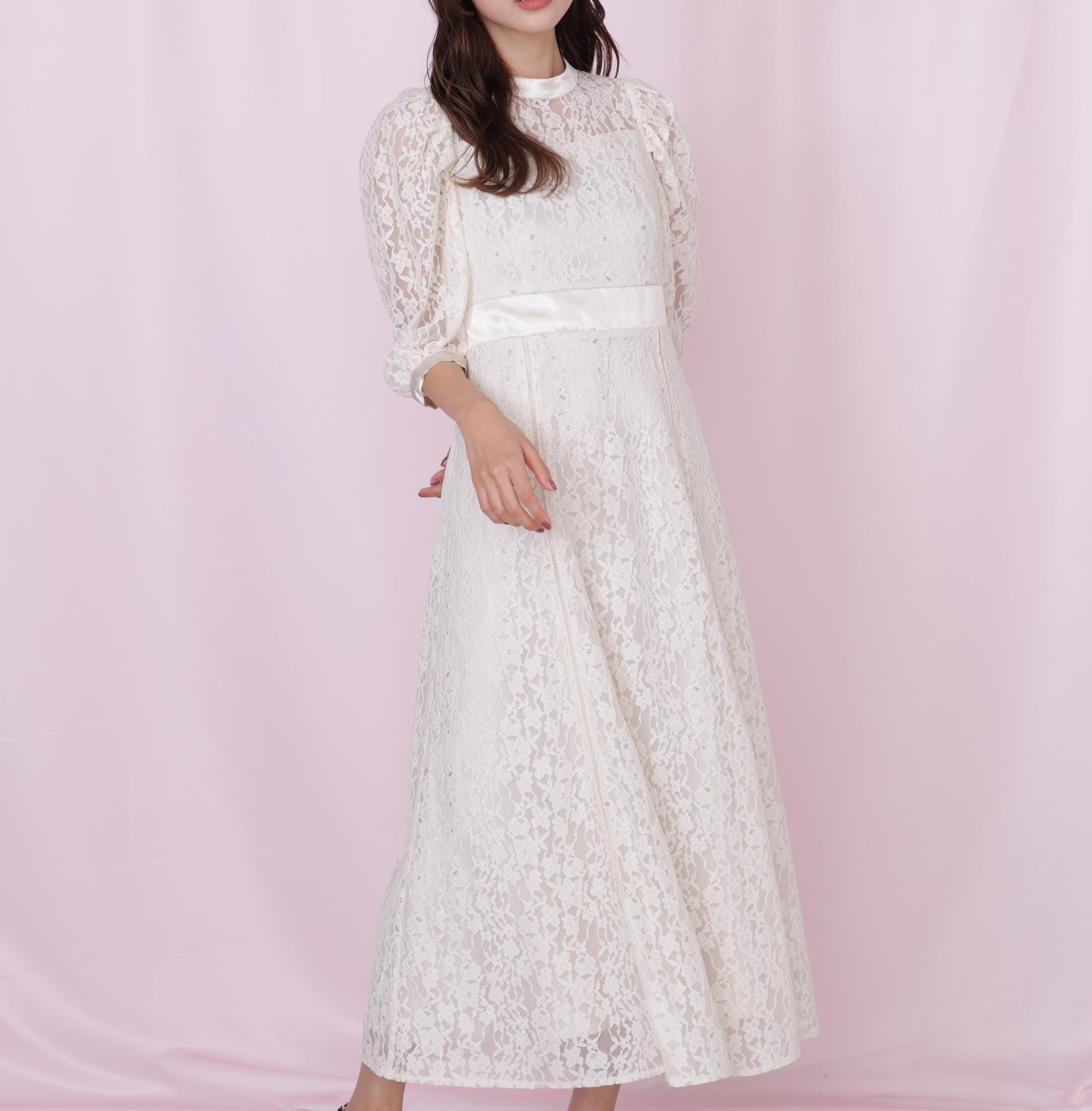 レースワンピース ホワイト