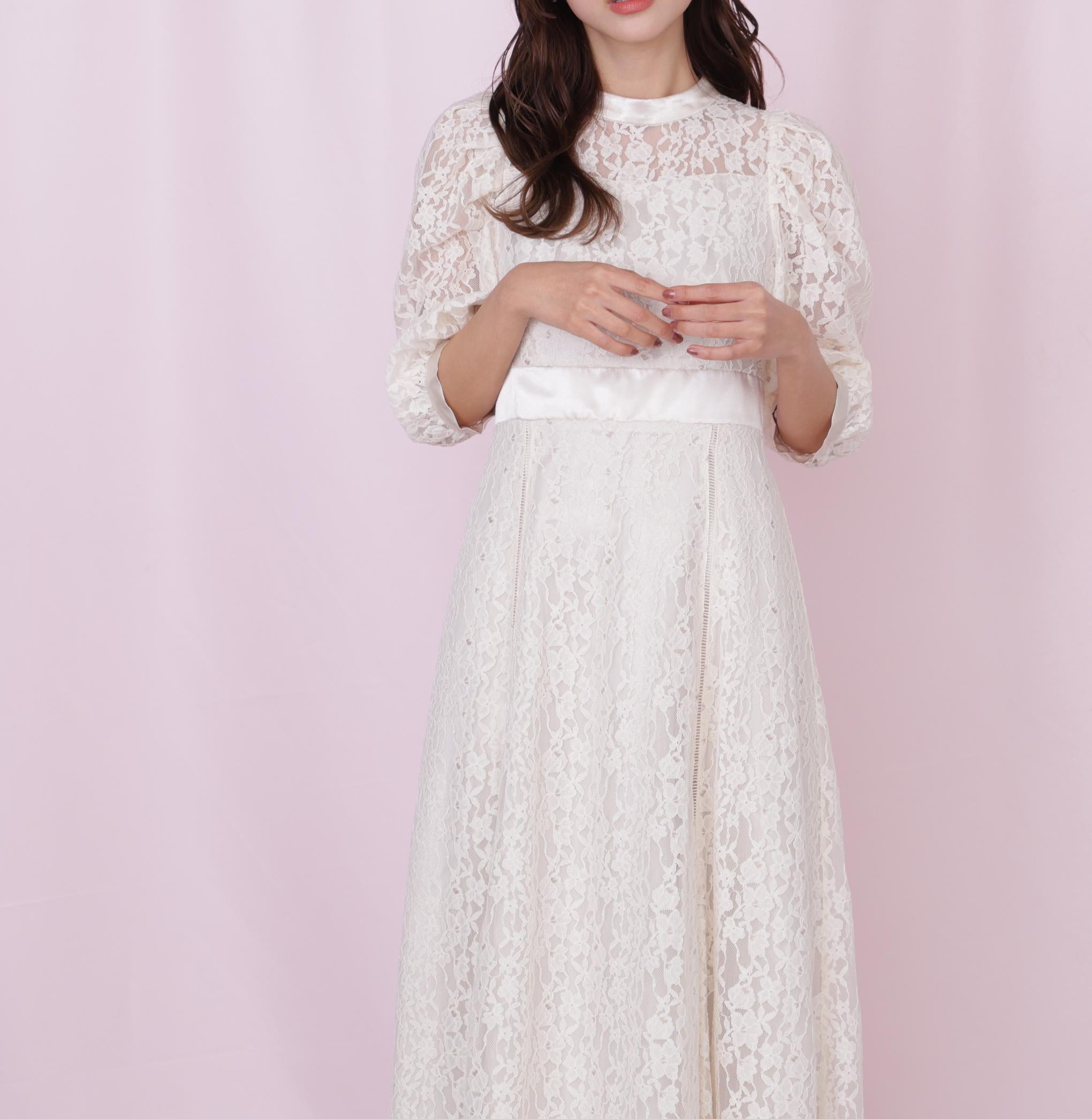 レースワンピース ホワイト