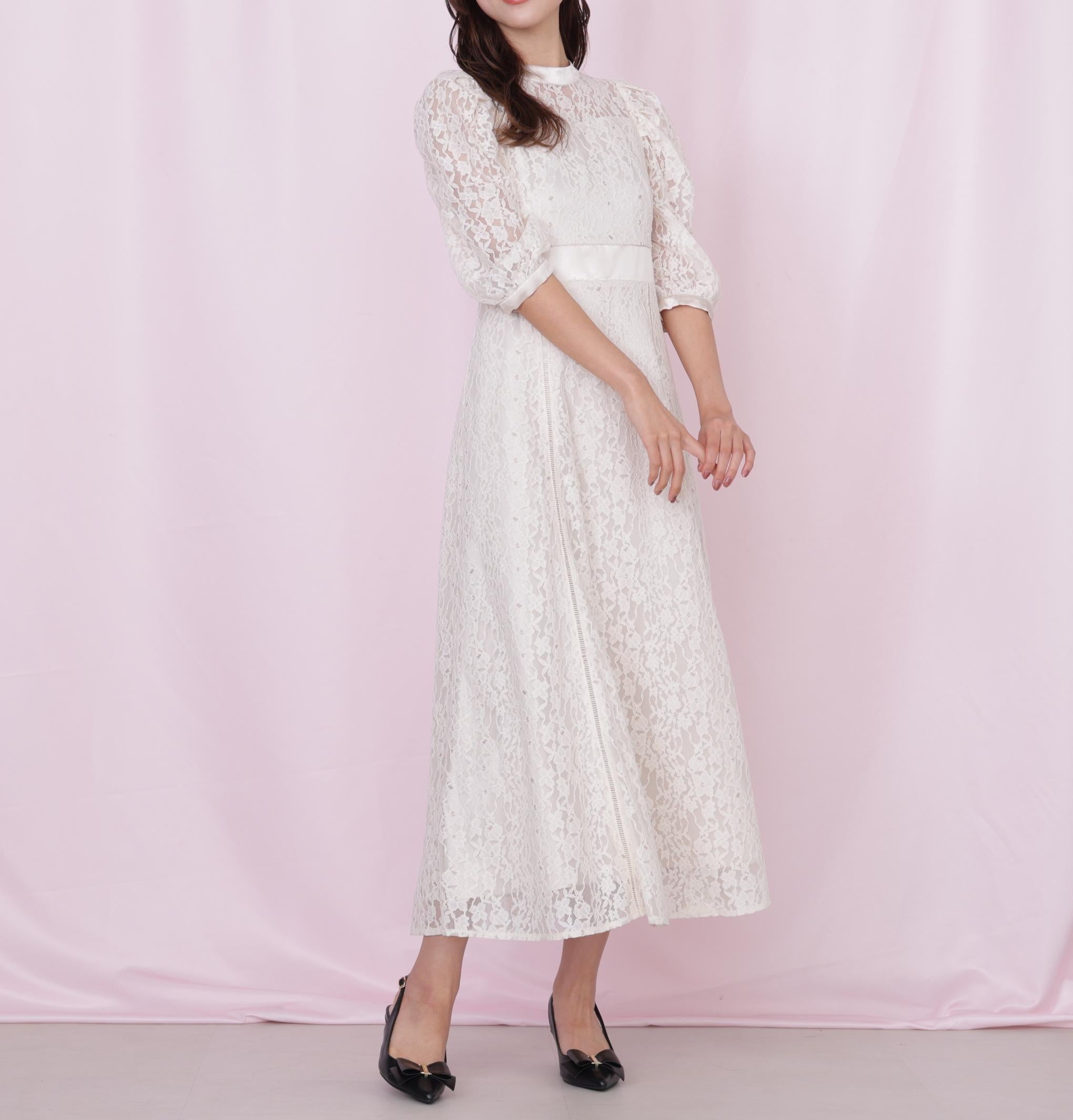 レースワンピース ホワイト
