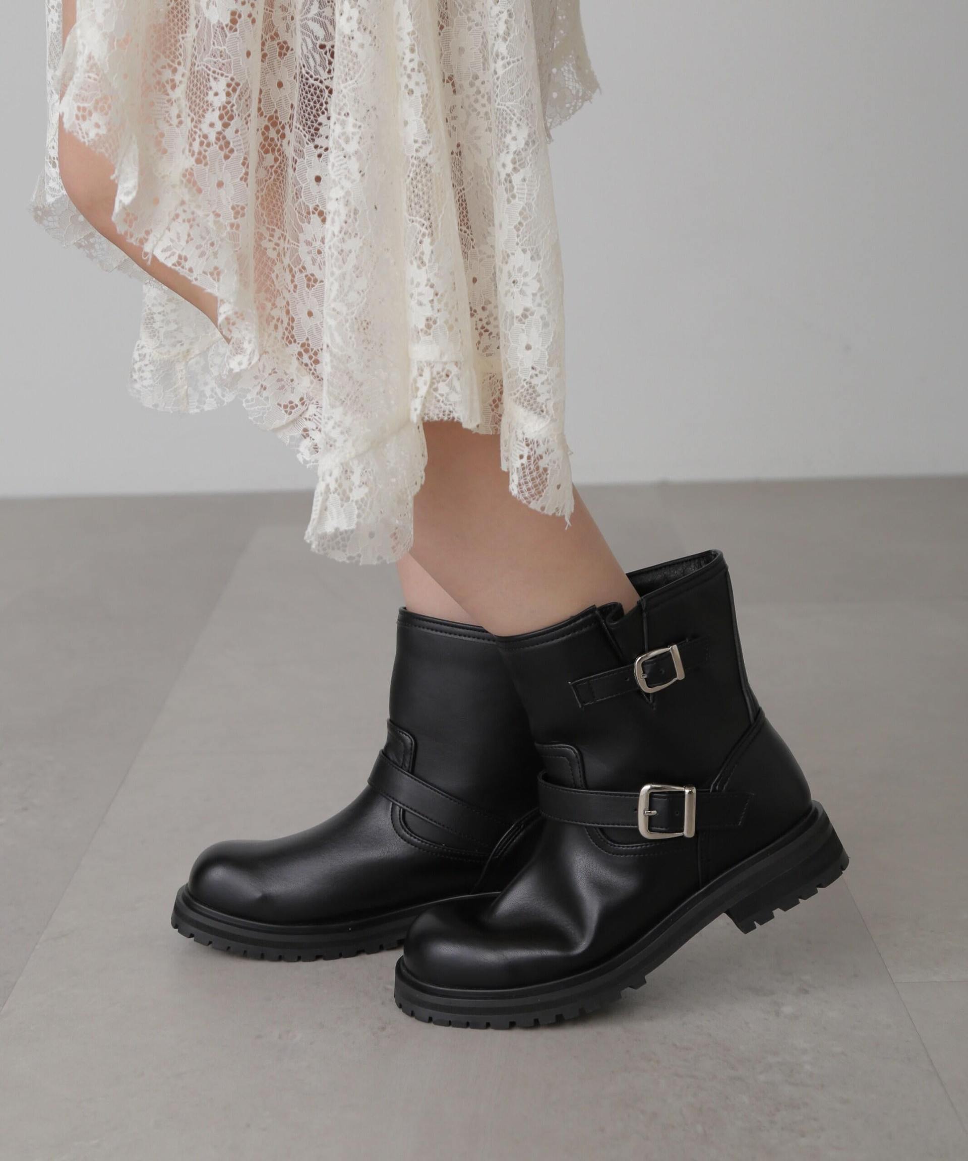 エンジニアブーツ ブラック