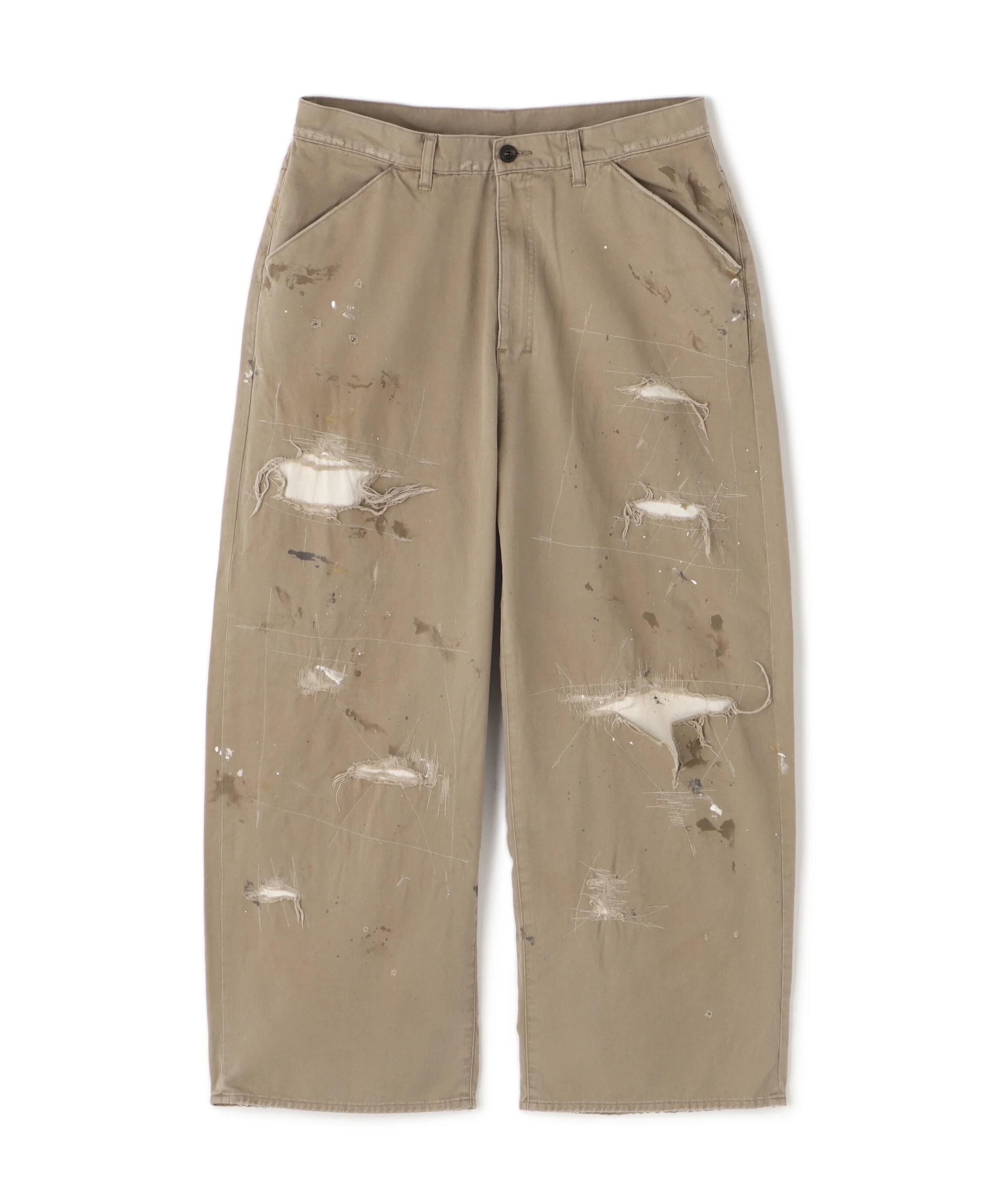 ANCELLM/アンセルム/>EMAKE WIDE CHINO T>OUSE>S ブラウン