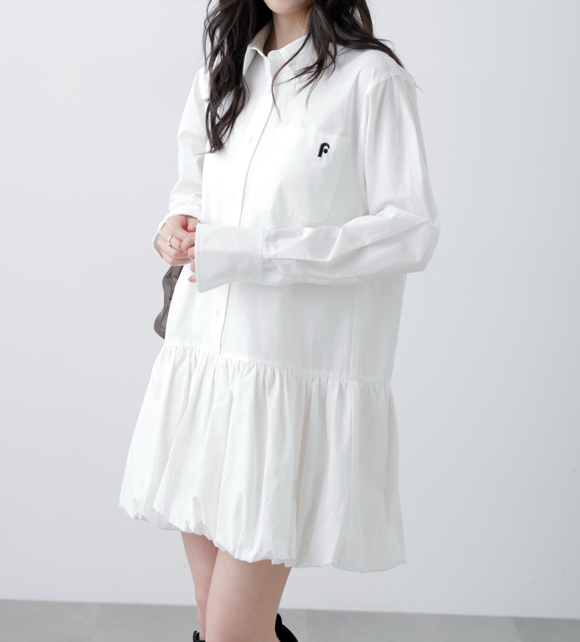 バルーンシャツミニワンピース オフ