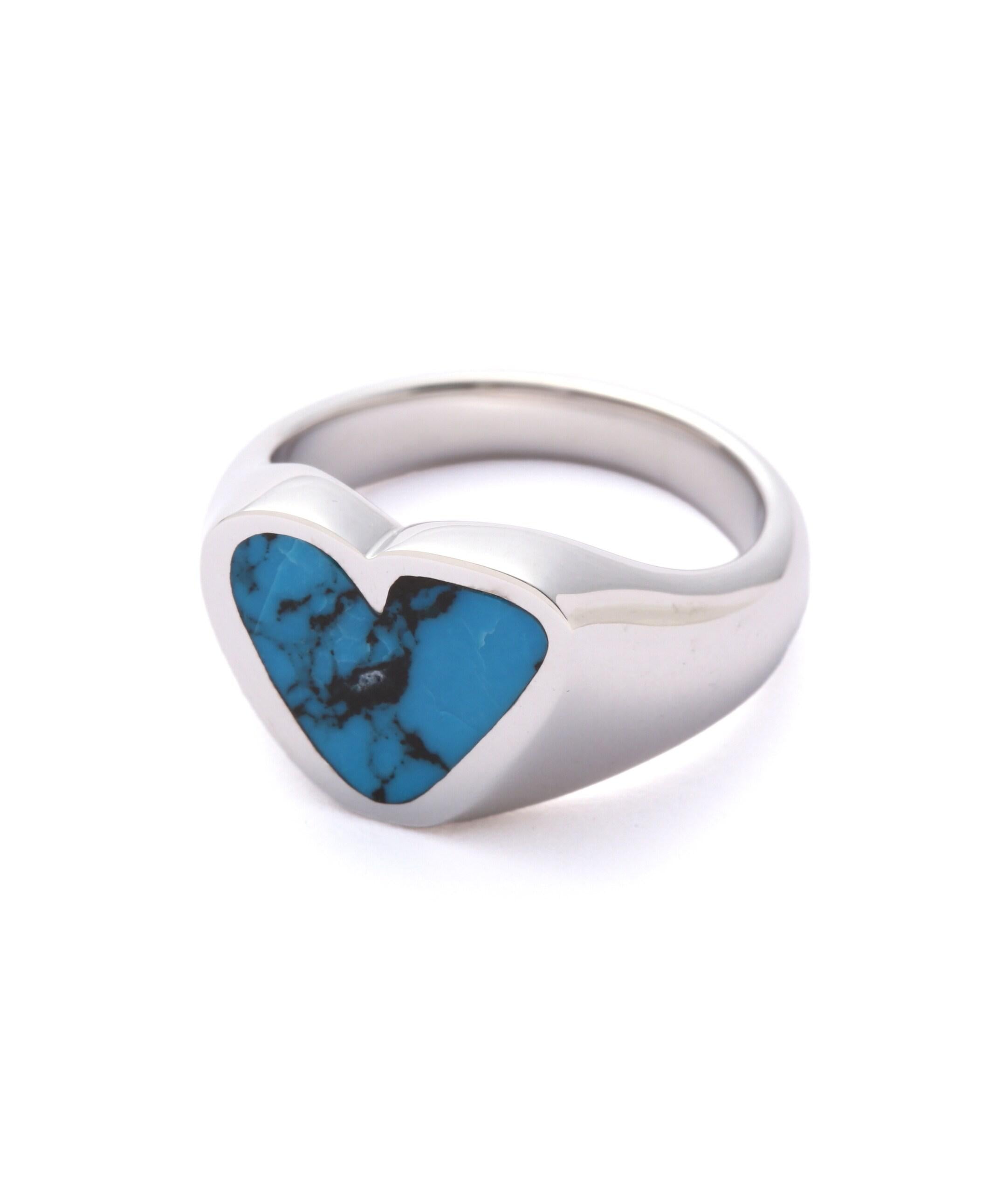 PREEK / Puriiku / Rough Heart Turquoise Ring