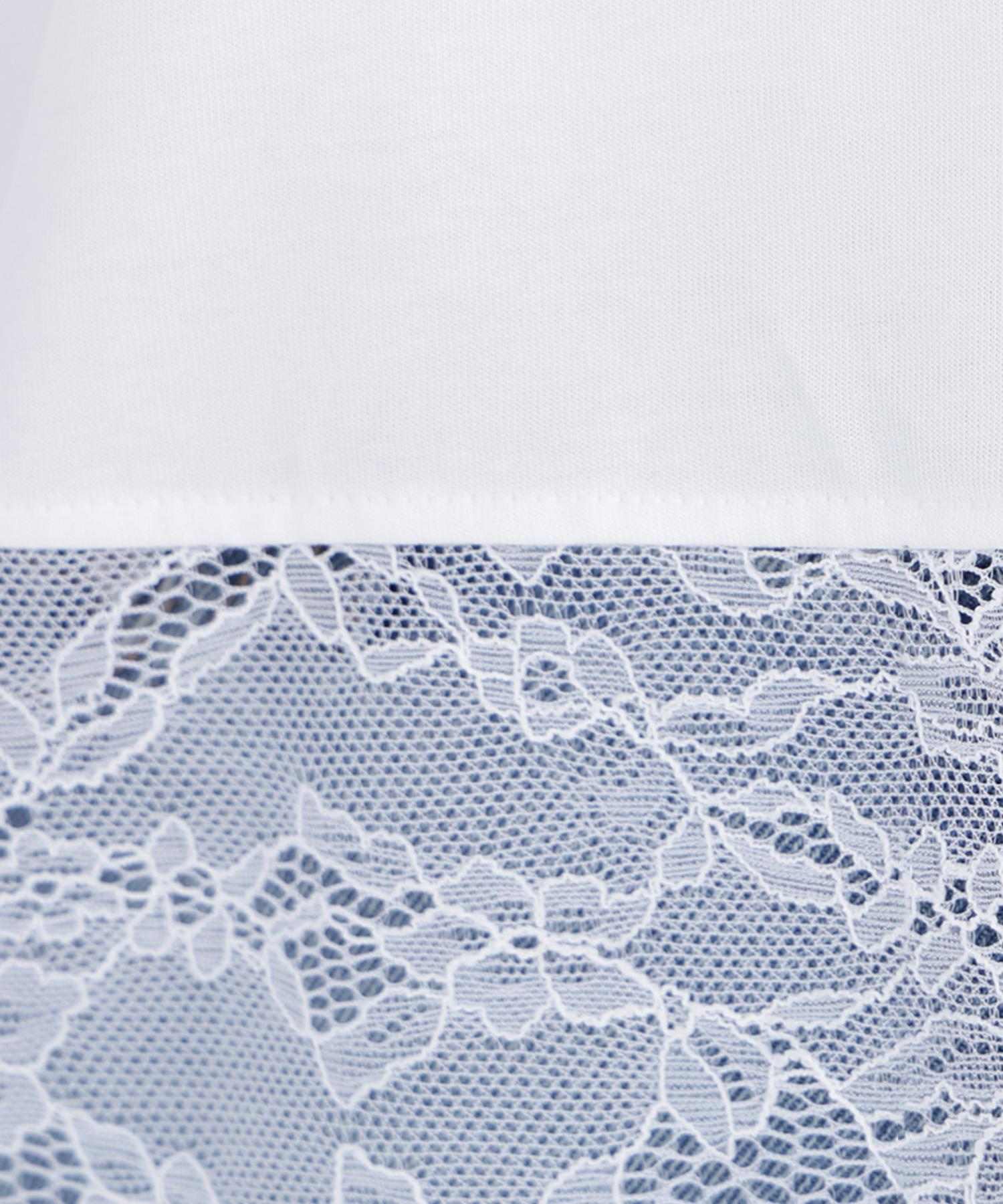 レースドッキングカットソー オフホワイト1