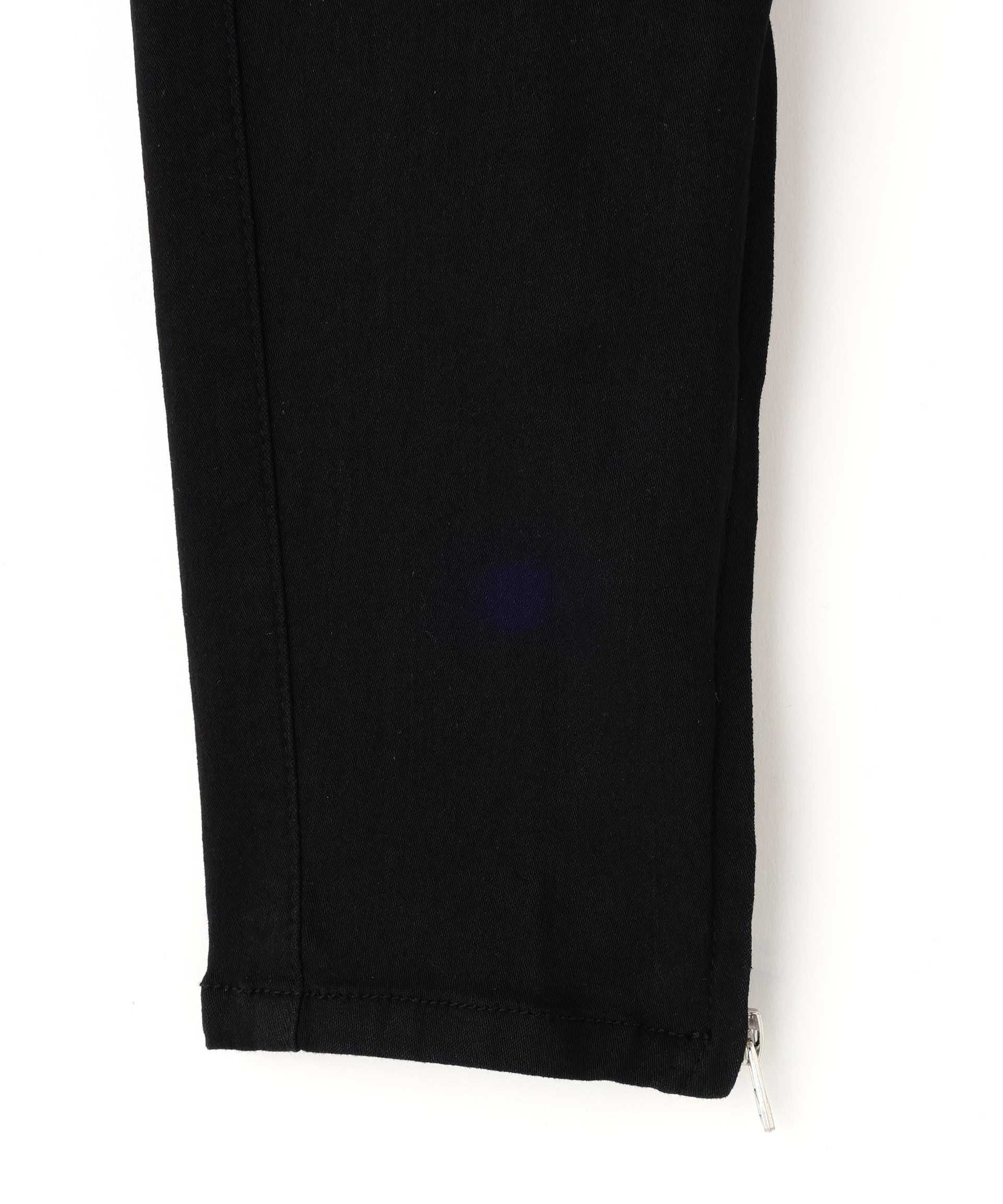 DankeSchon/ダンケシェーン/P>EMIUM SUPE> ST>ETCH TC RLACK FLAP ZIP CA>GO PANTS ブラック