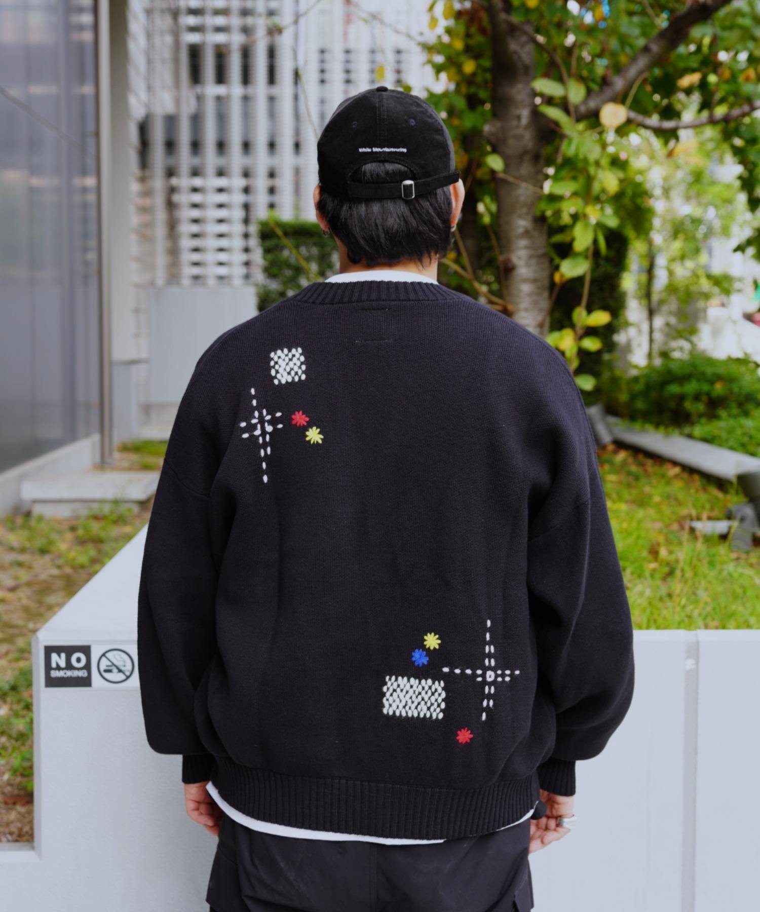 B omnivore/ビーオムニボー HAND STITCH CARDIGAN ハンドステッチカーディガン ブラック