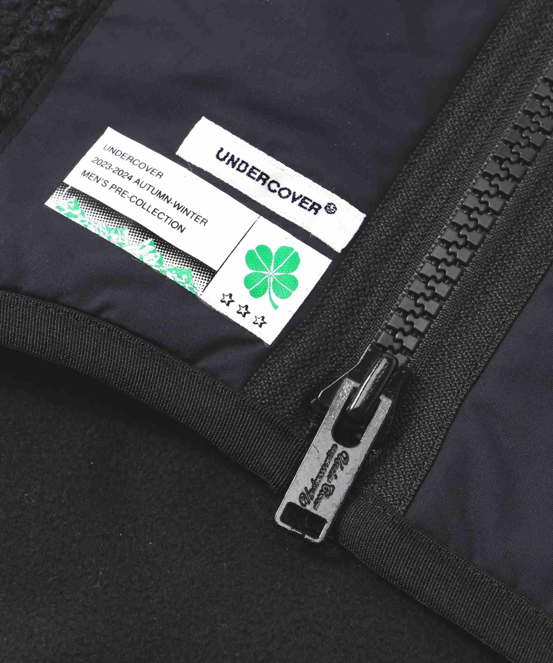 UNDE>COVE>/アンダーカバー/ボア・ナイロン コンビネックウォーマー ブラック