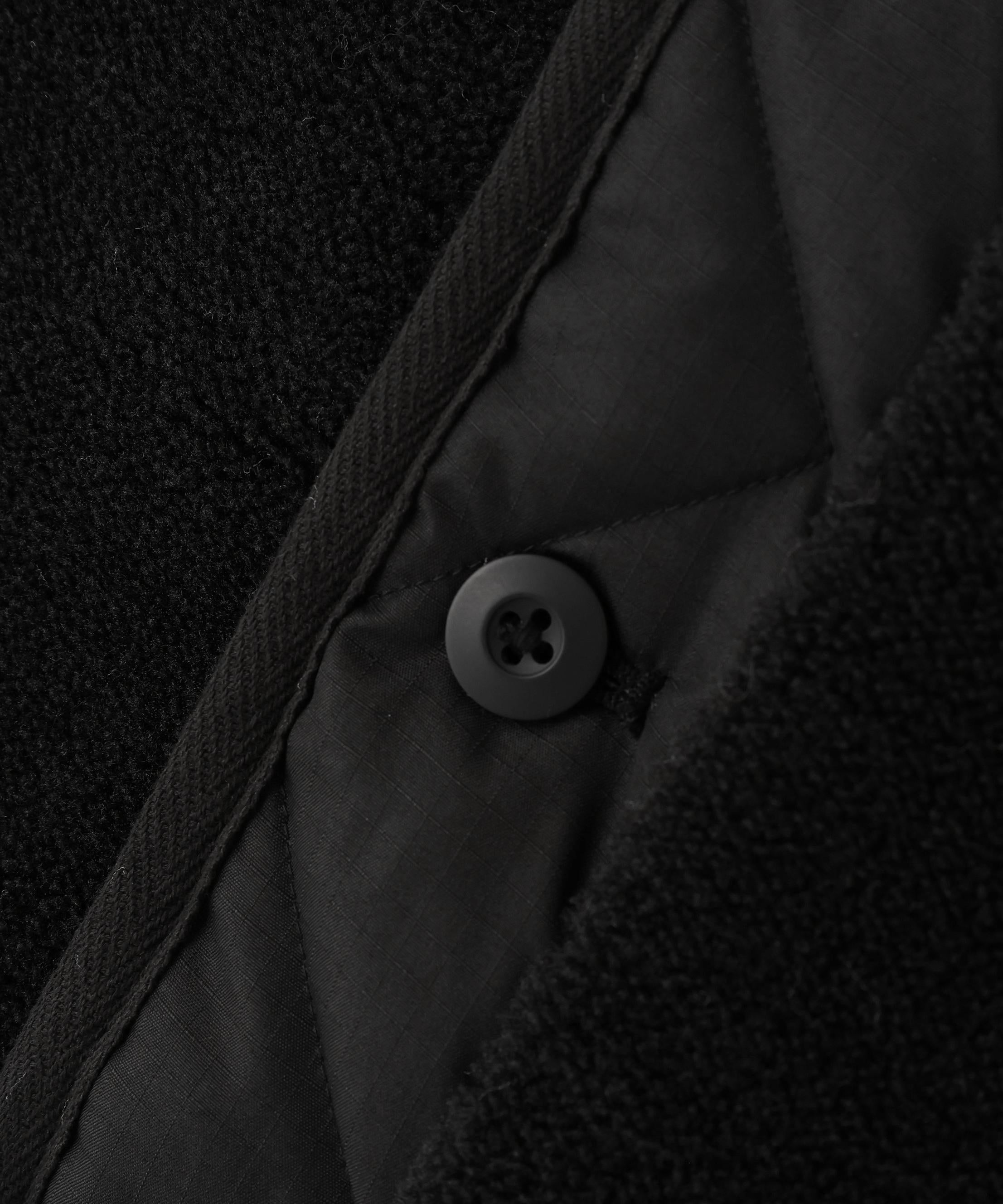 TAION/タイオン/RIVERSIBLE DOWN BOA JACKET ブラック
