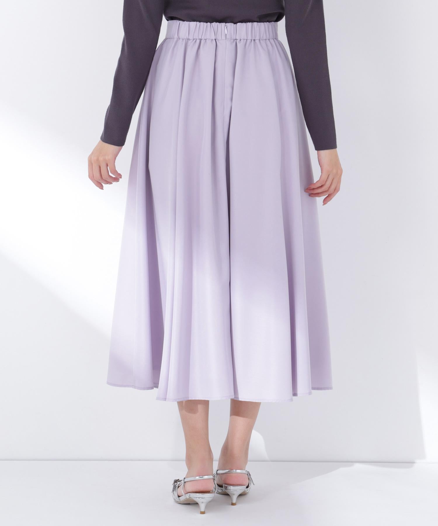 ふんわり春風フレアスカート ラベンダー
