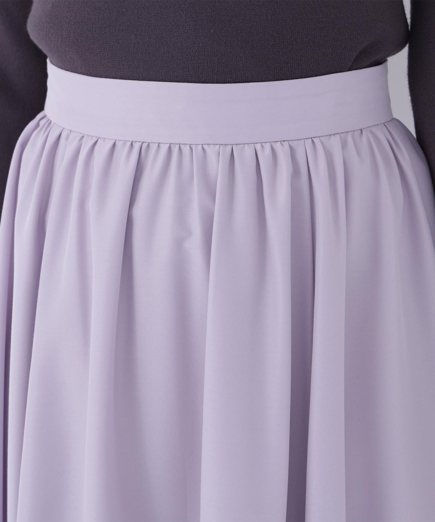 ふんわり春風フレアスカート ラベンダー