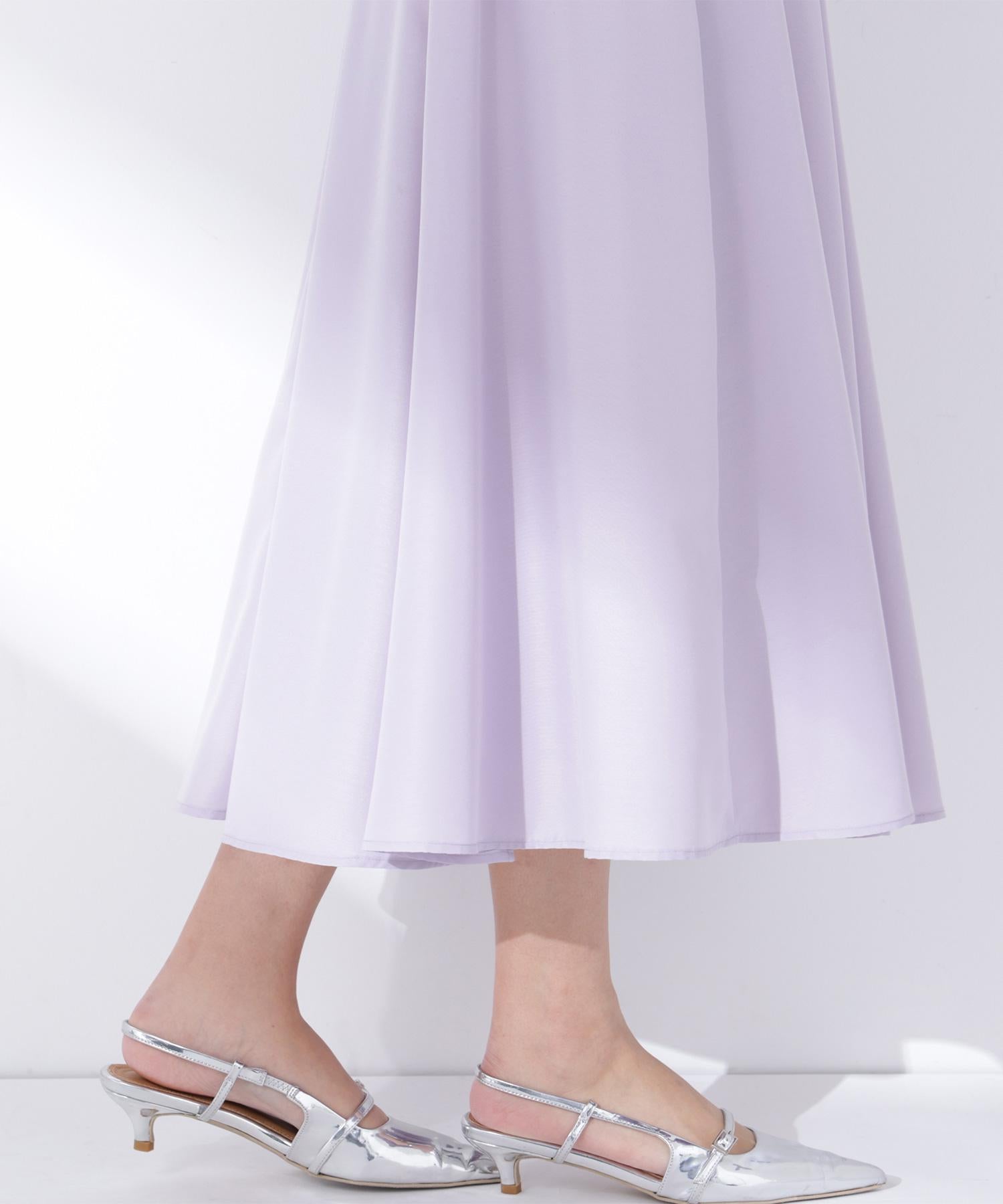 ふんわり春風フレアスカート ラベンダー