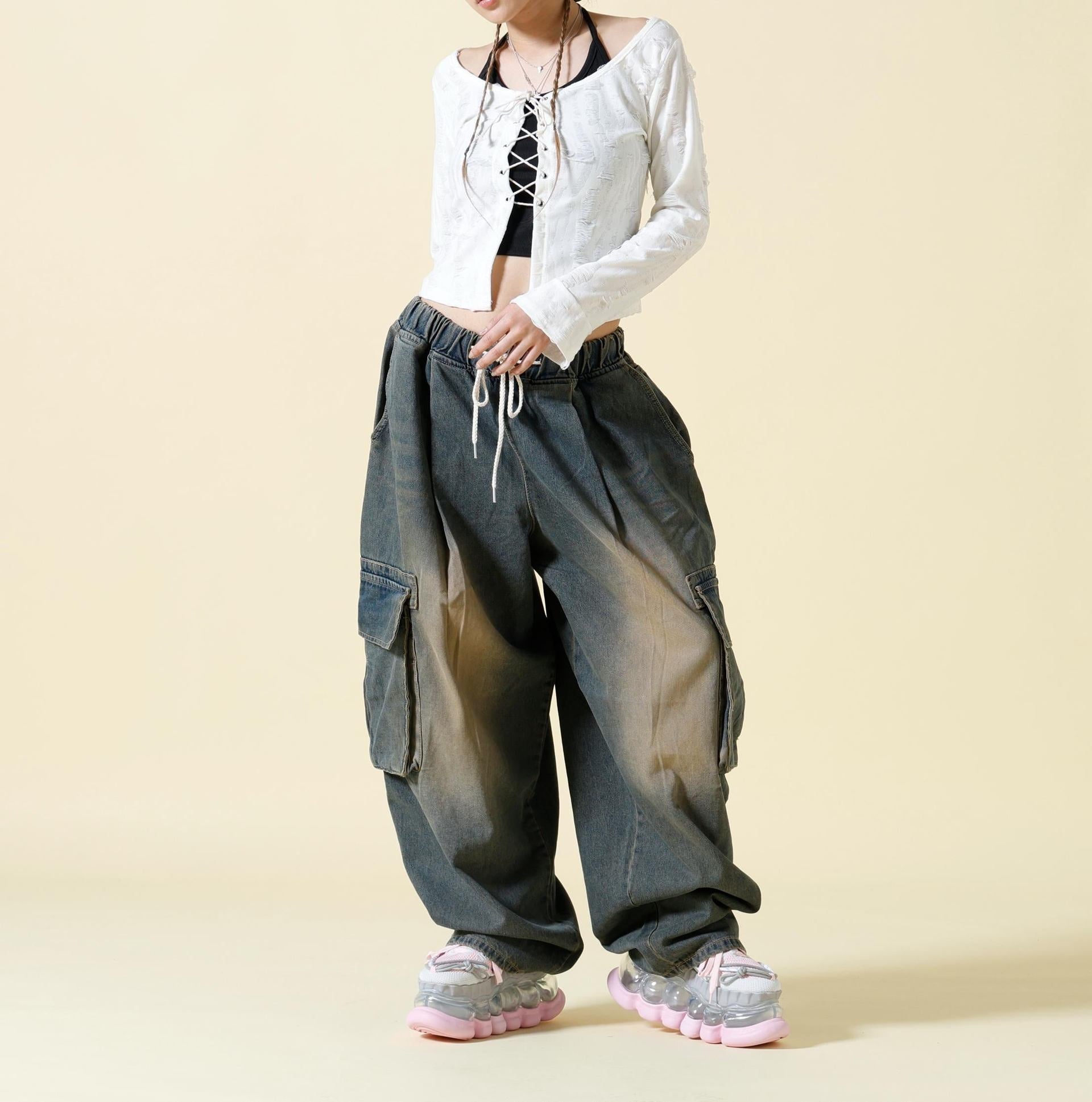 SIS/エスアイエス/Damage Cardigan ホワイト