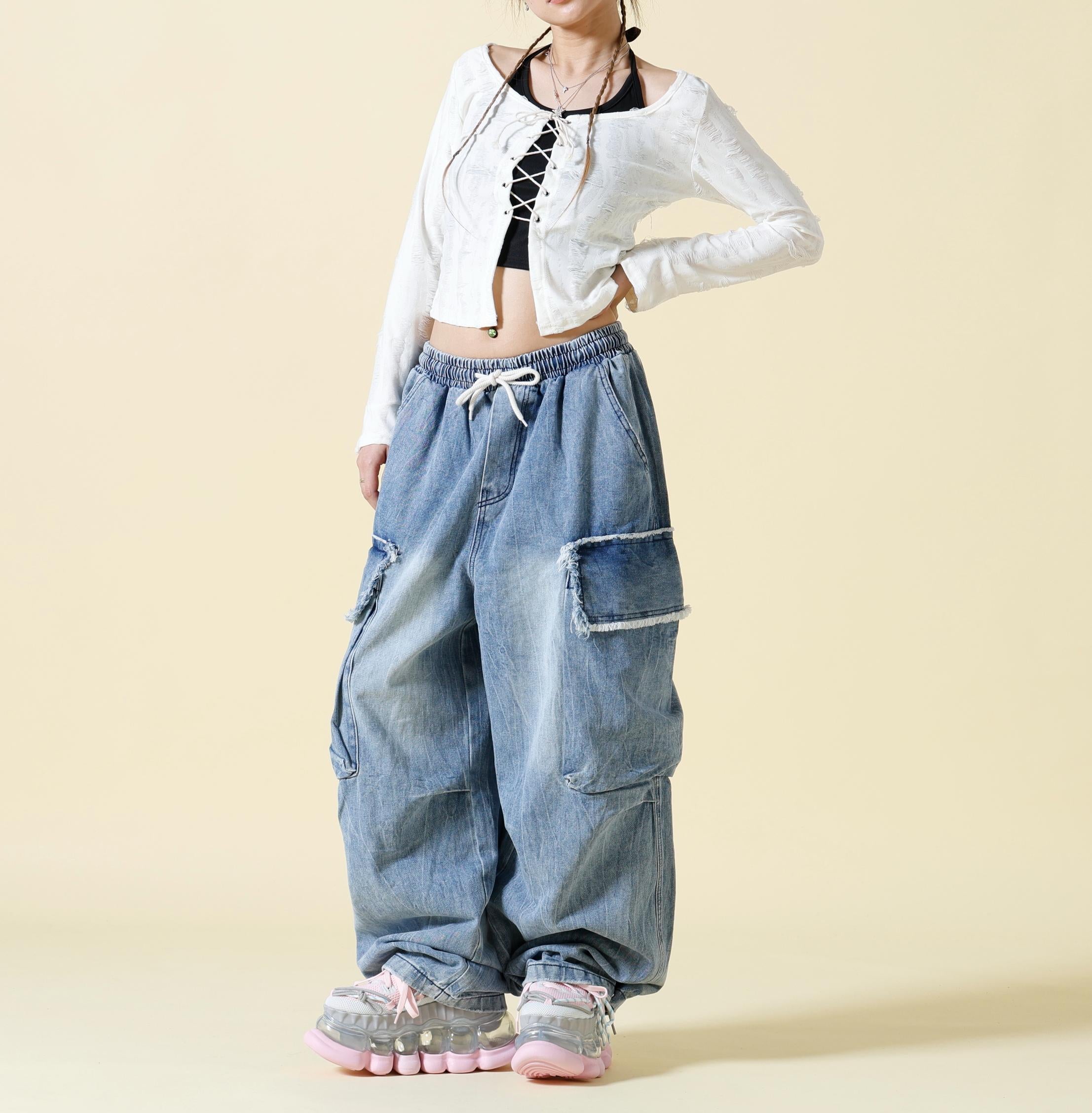 SIS/エスアイエス/Damage Cardigan ホワイト