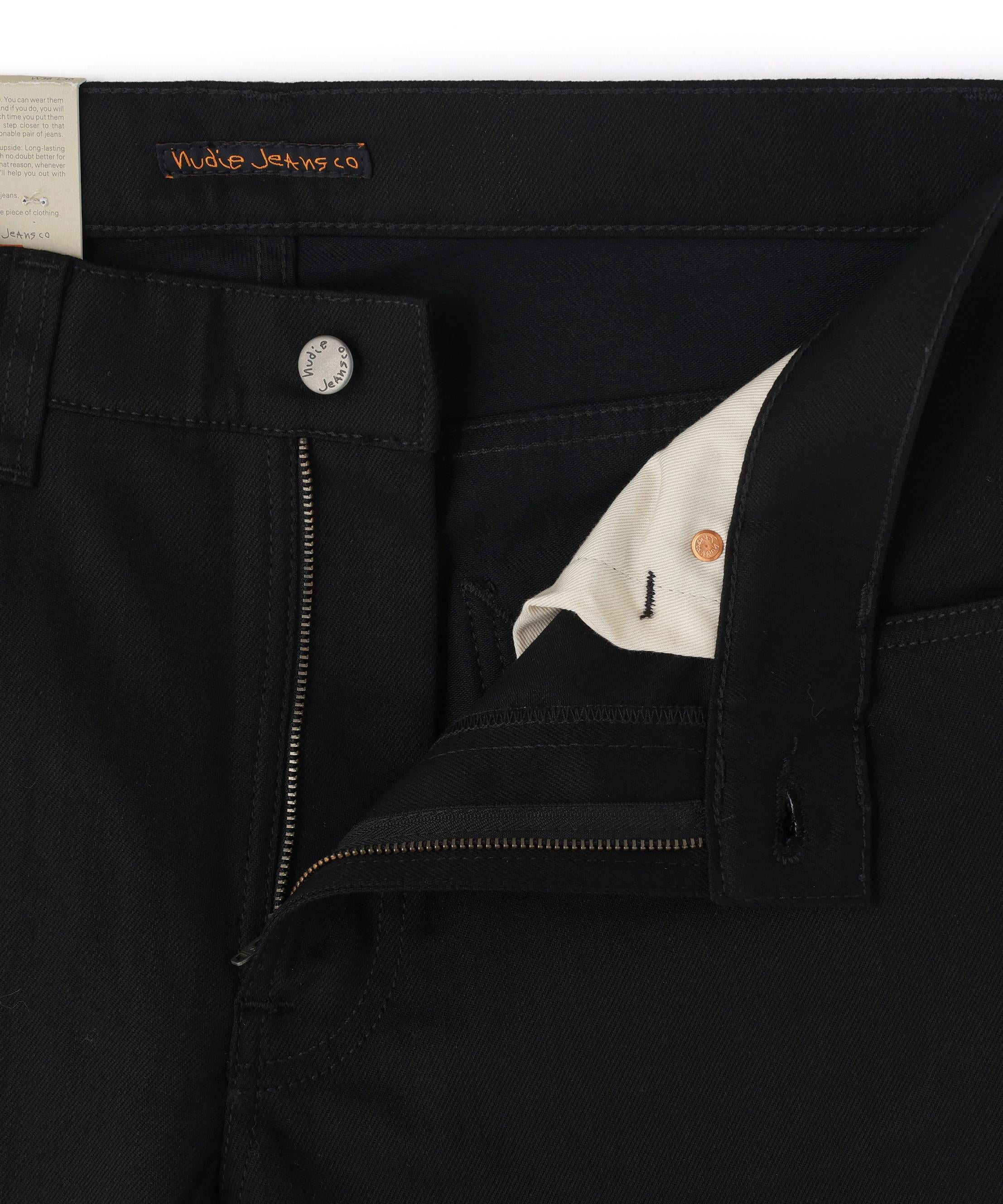NUDIE JEANS/ヌーディージーンズ/LEAN DEAN /DRY EVER BLACK ブラック