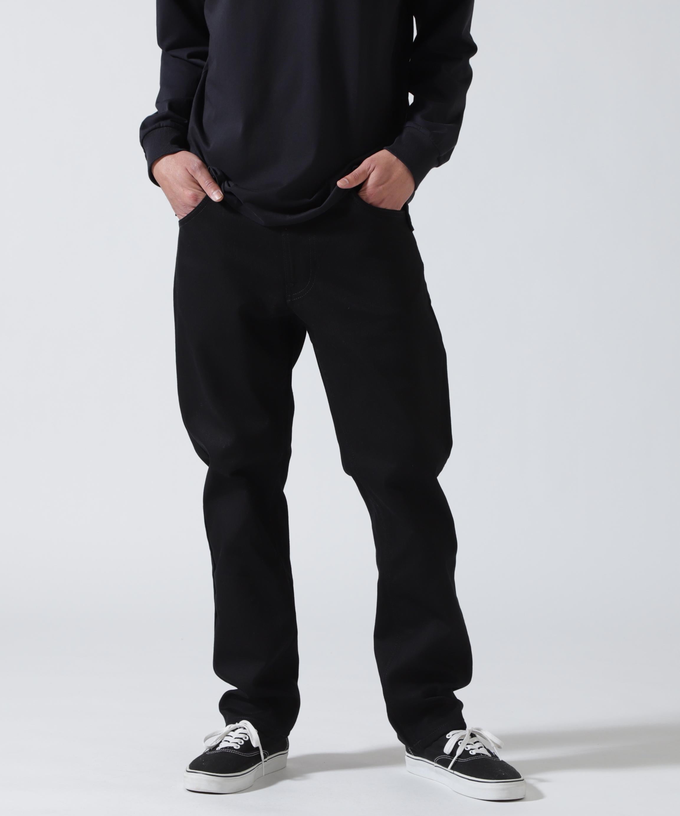 NUDIE JEANS/ヌーディージーンズ/LEAN DEAN /DRY EVER BLACK ブラック