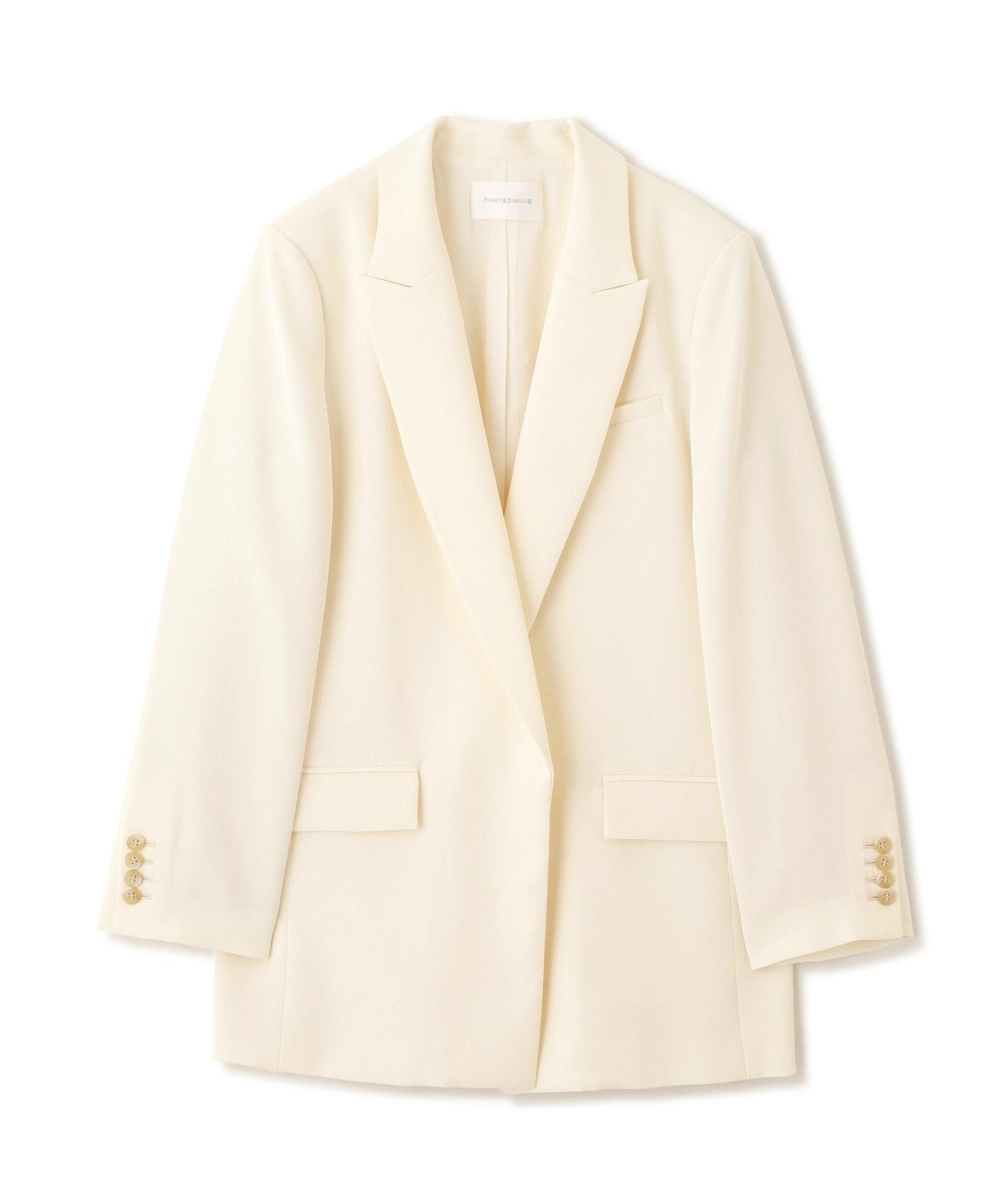 ストライプスリーブジャケット エクリュ1