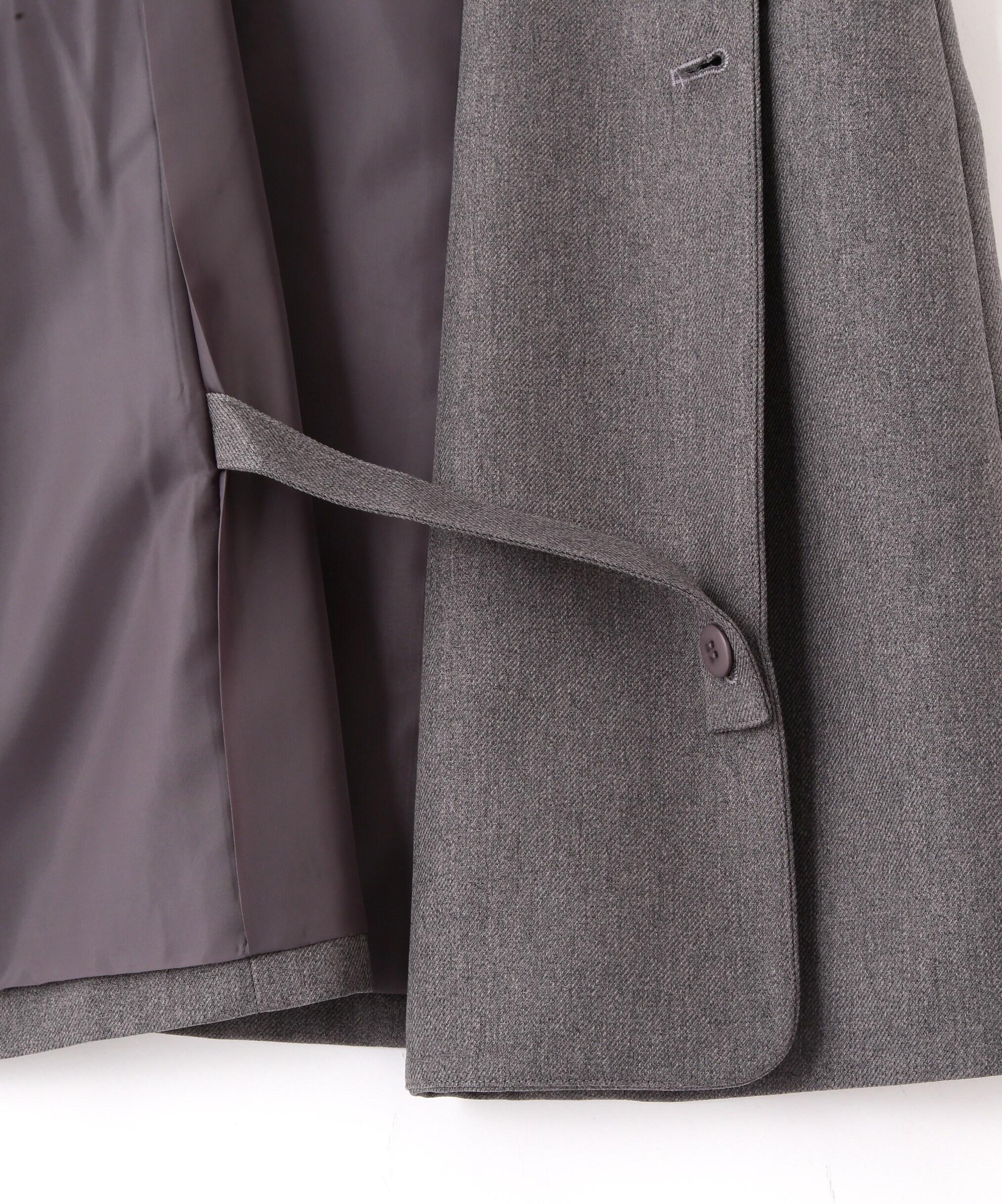 ジレ風ラップミニジャンパースカート グレー