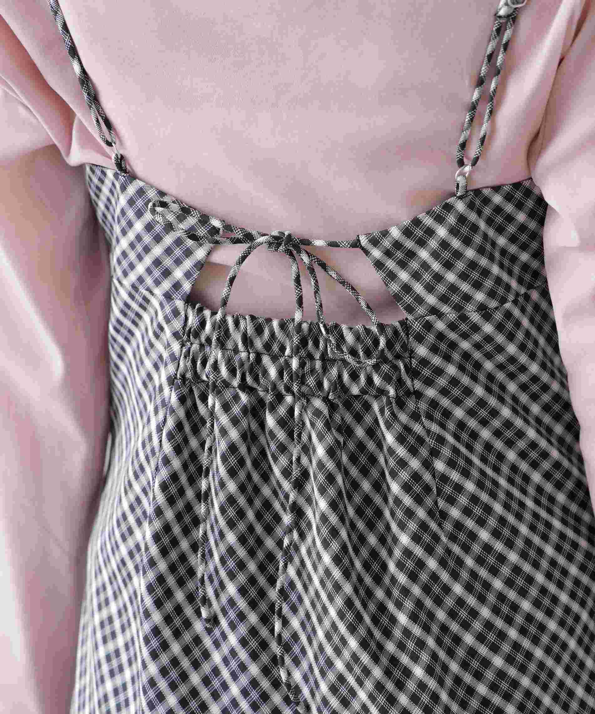 2ストラップマーメイドキャミワンピース ブラックベース①1