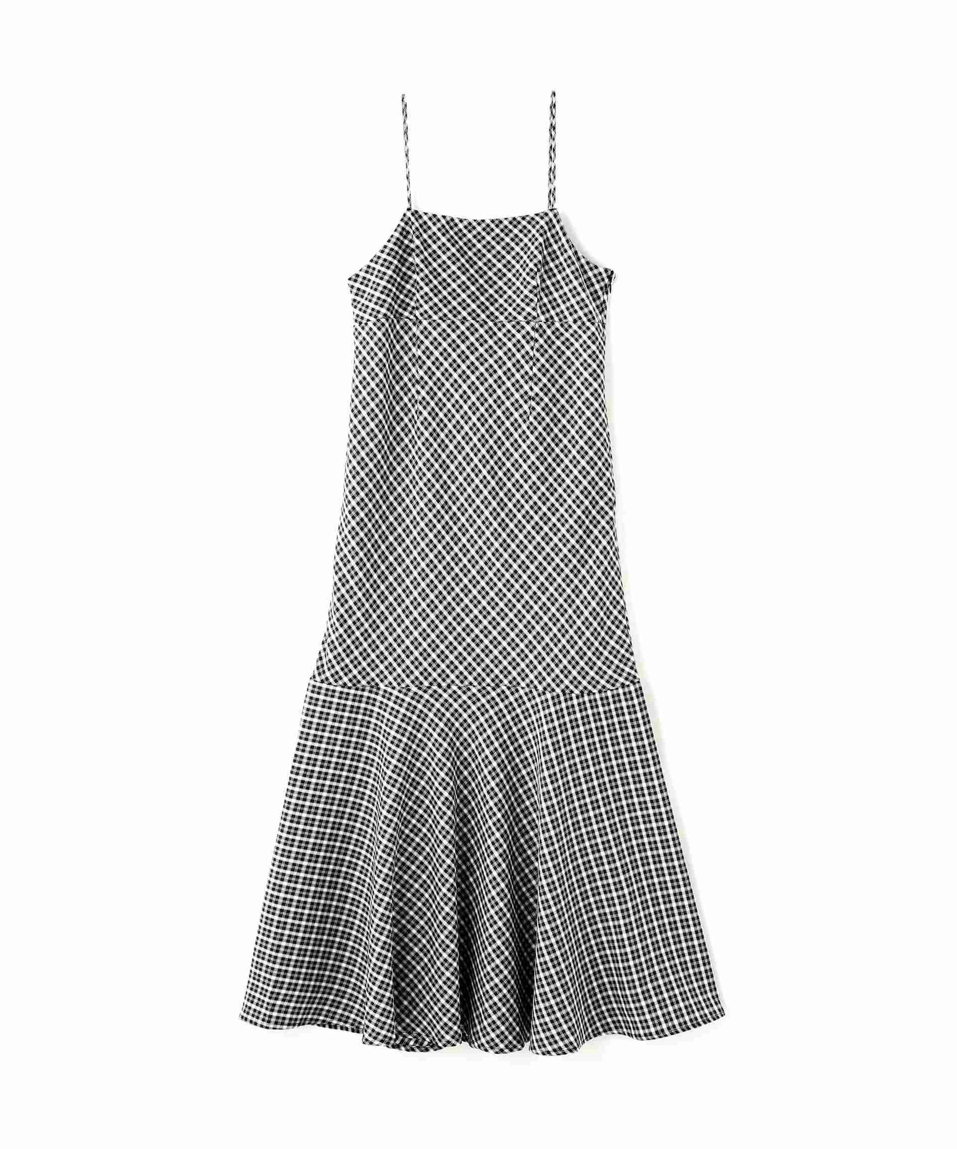 2ストラップマーメイドキャミワンピース ブラックベース①1