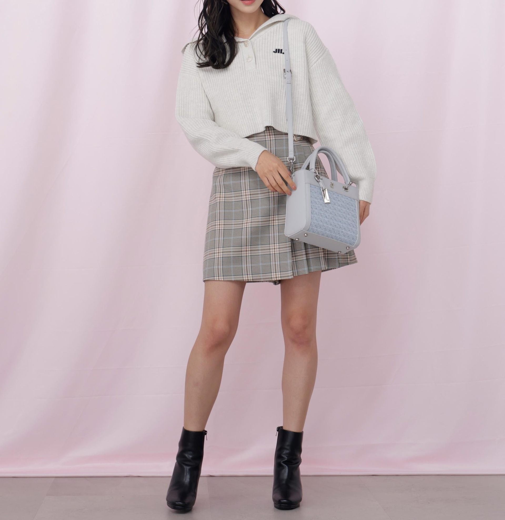 ビッグカラー畔ニット エクリュ