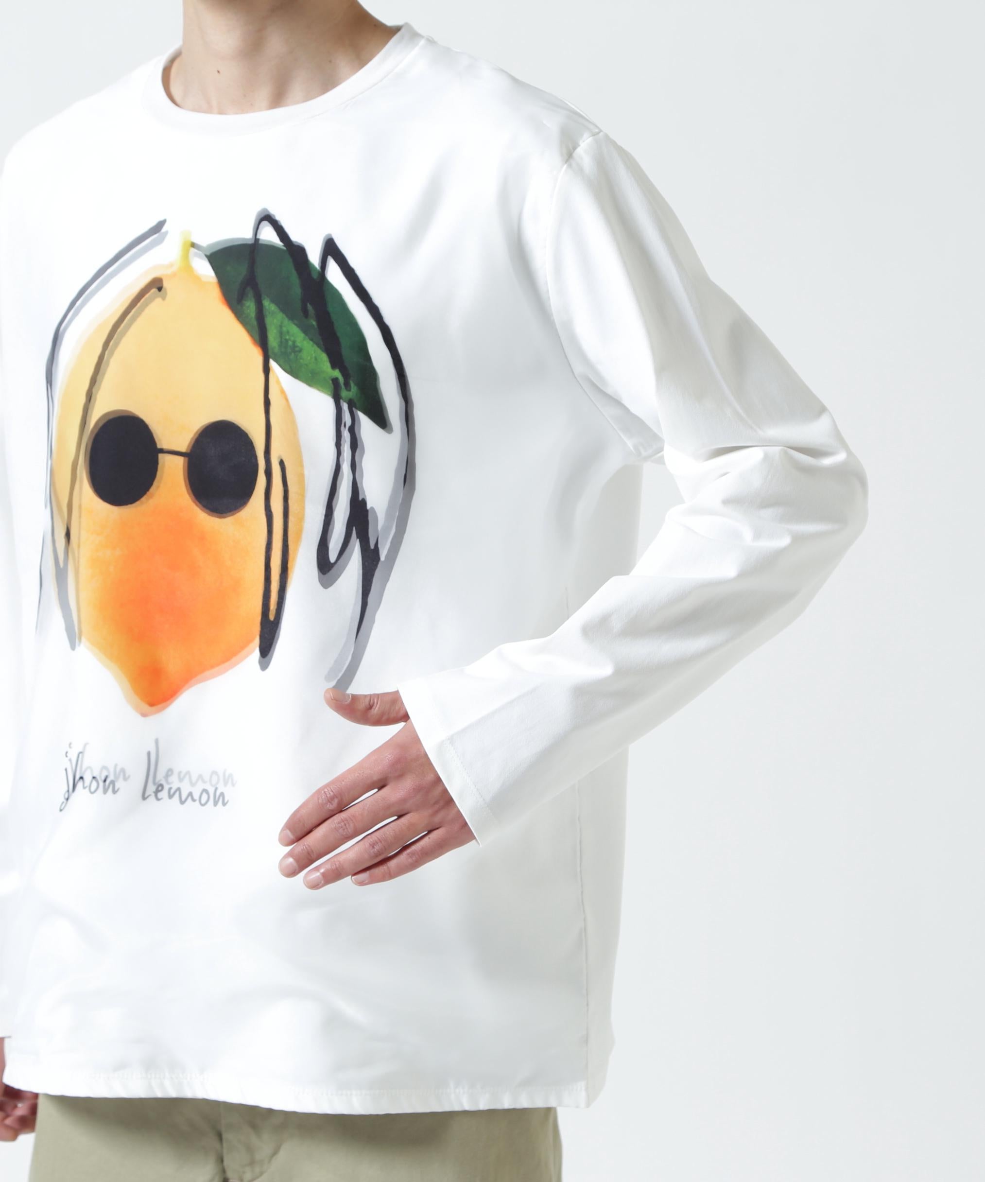 maxsix(マックスシックス)JOHN LEMON 3D L/S TEE ホワイト