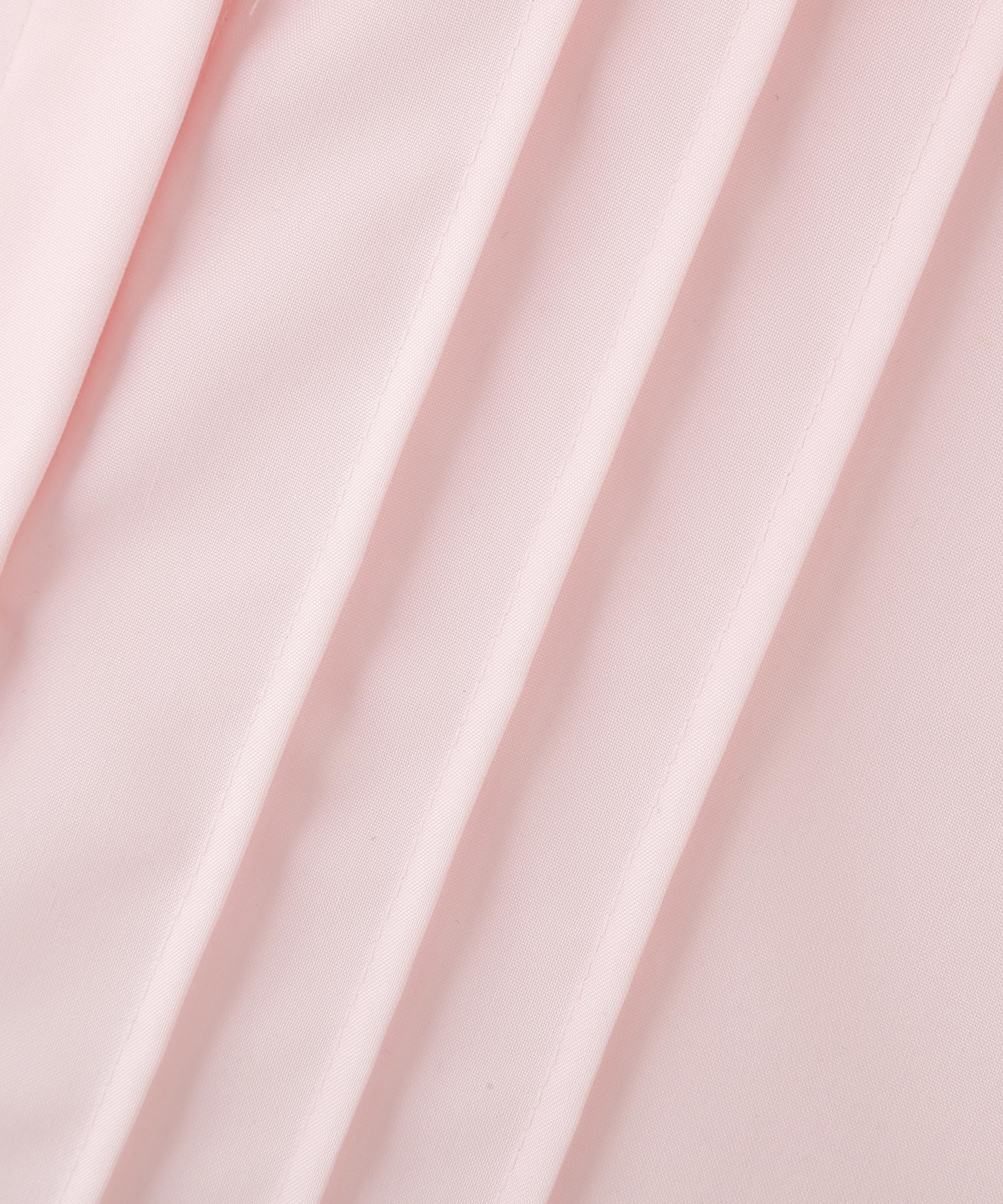 ヘムレイヤードクロップドシャツ ピンク