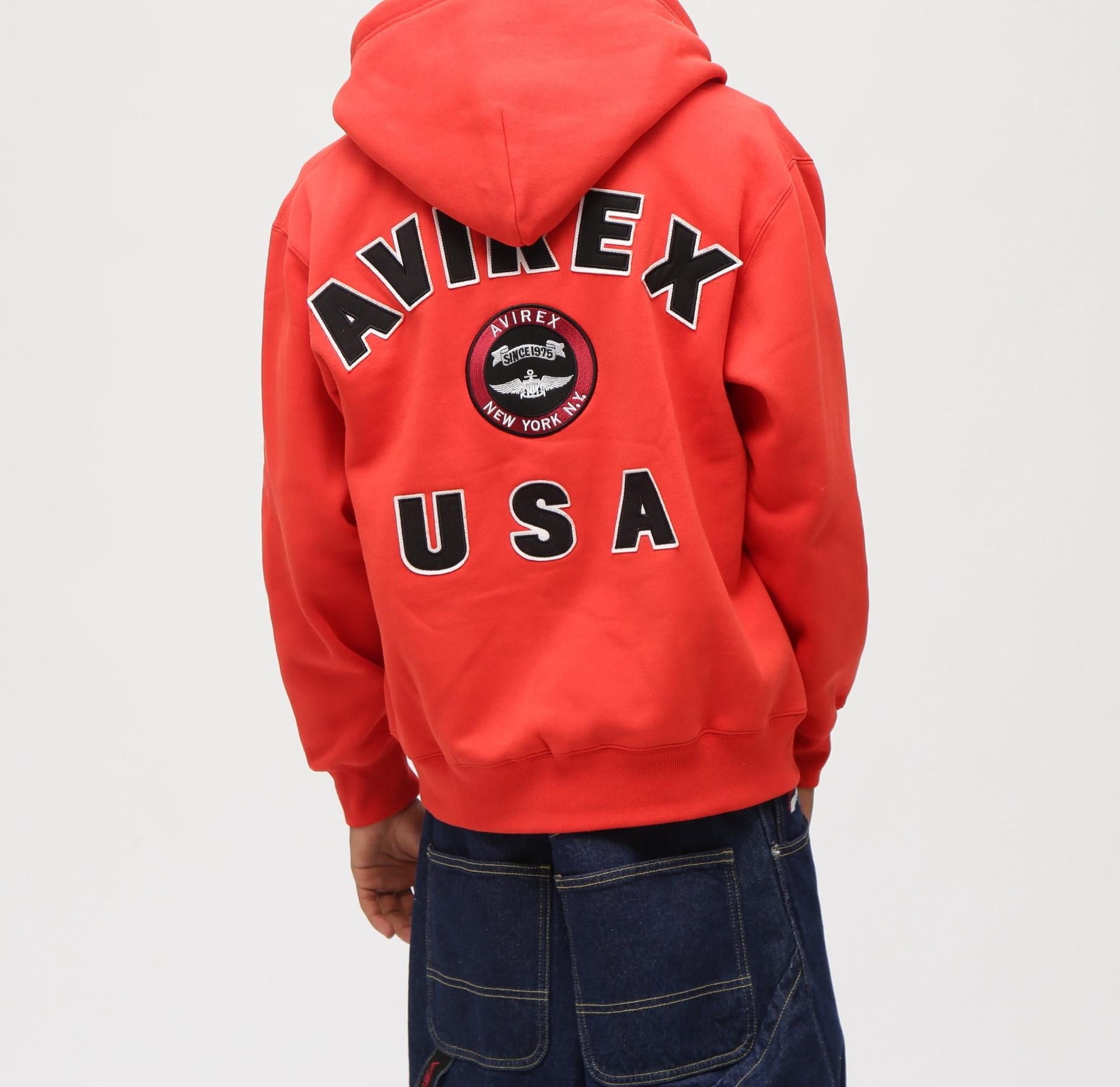 VARSITY LOGO SWEAT ZIP UP PARKA / Varsity Logo Sweat Zip Up Parka