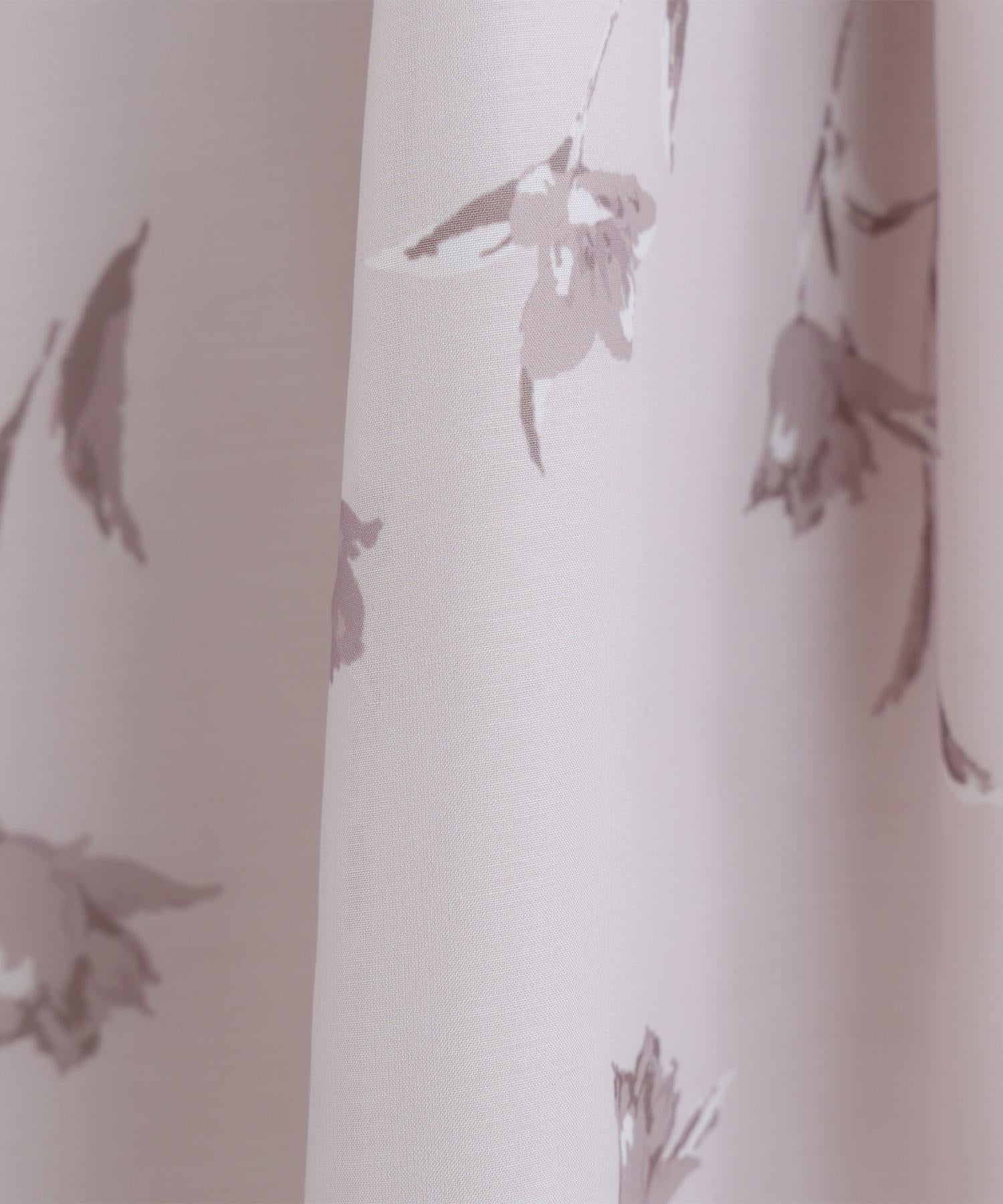 フラワープリントフレアスカート ベージュベース2