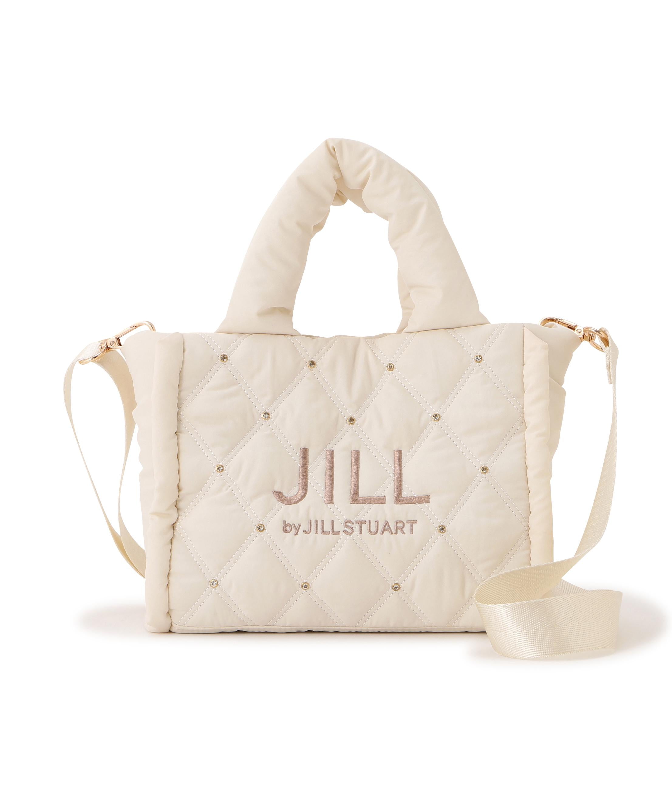 キルティングパフトートバッグ ホワイト