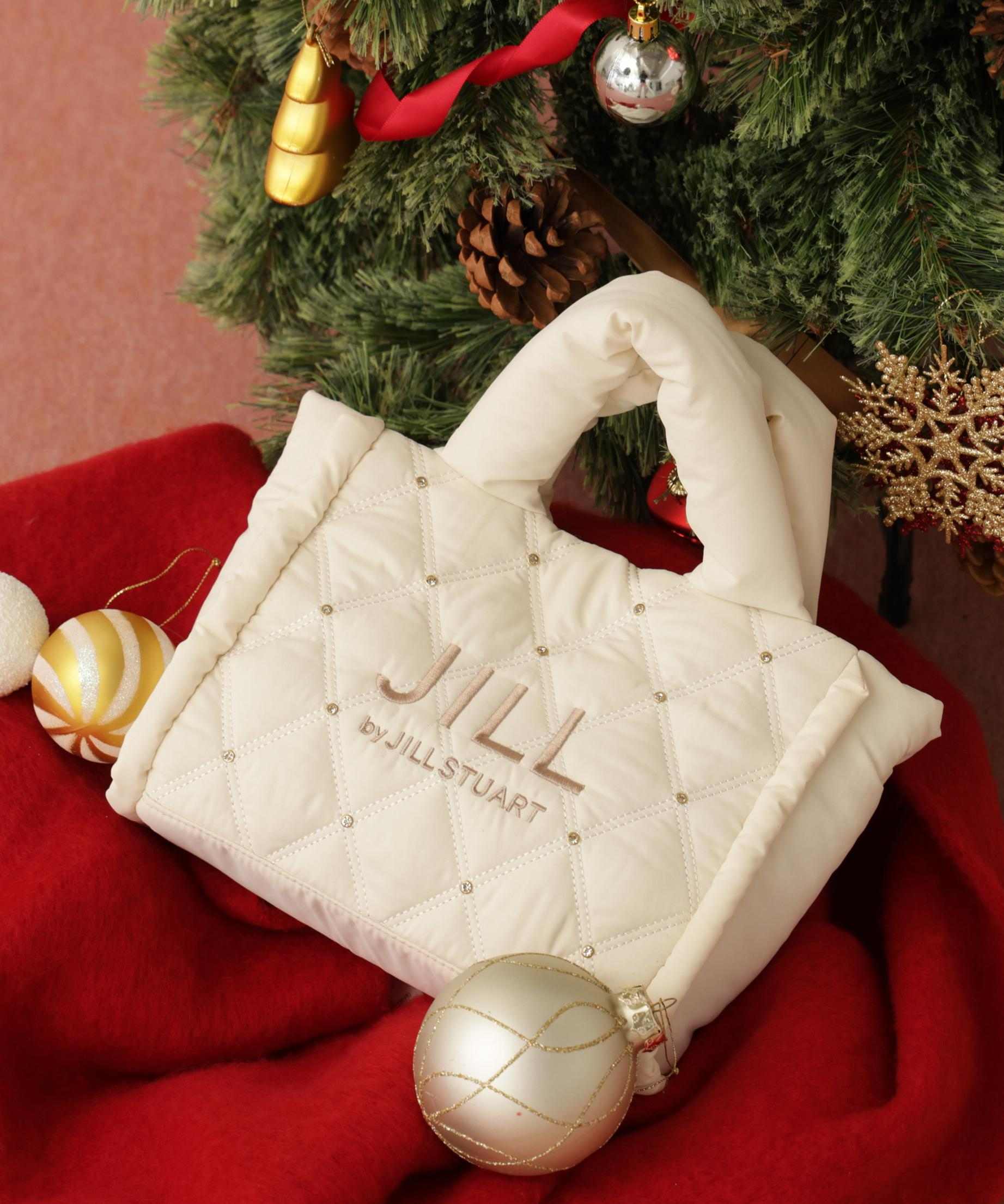 キルティングパフトートバッグ ホワイト