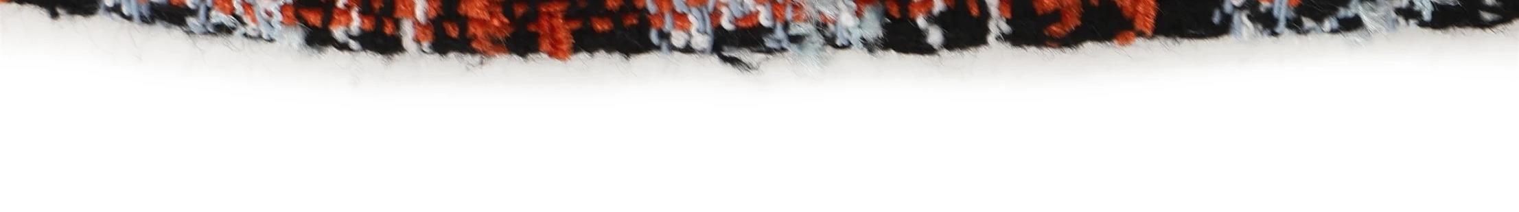 ツィードチェックビジュー釦ミニスカート ブルー1