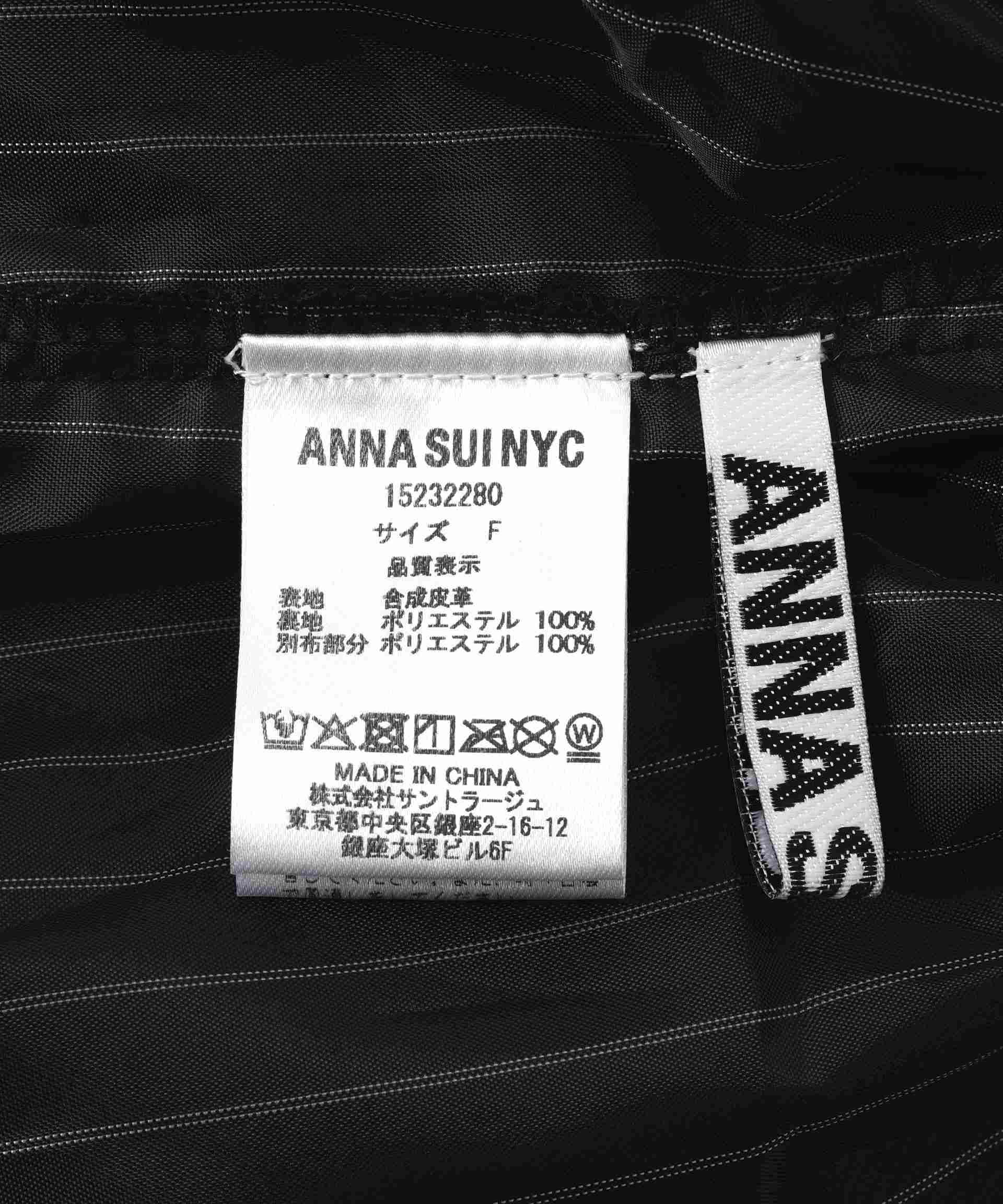 ANNA SUI NYC/アナ スイ エヌワイシー/レザーハーフパンツ ブラック