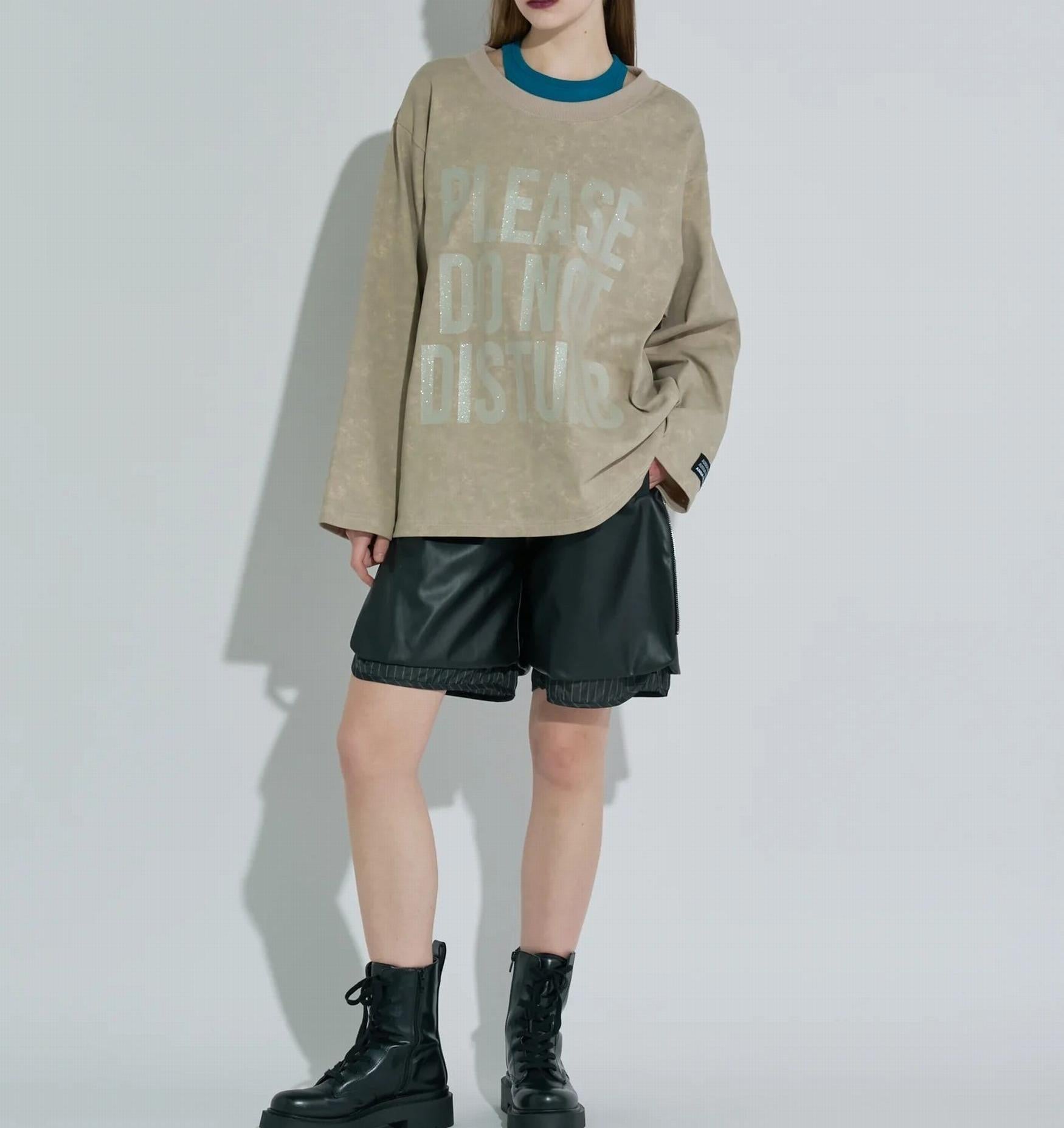 ANNA SUI NYC/アナ スイ エヌワイシー/レザーハーフパンツ ブラック