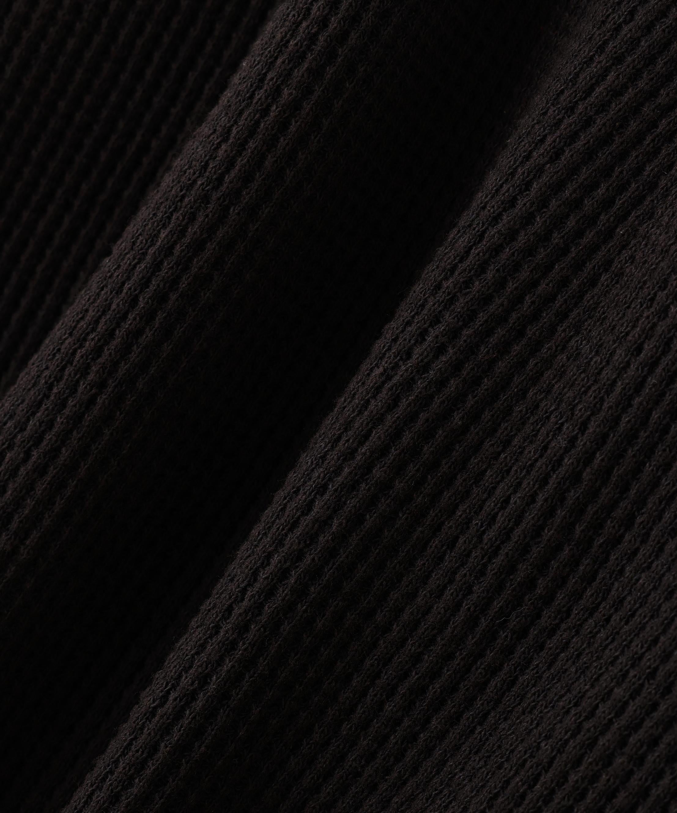 DISCOVERED(ディスカバード) 別注BONE WAFFLE LONG SLEEVE TEE ブラック