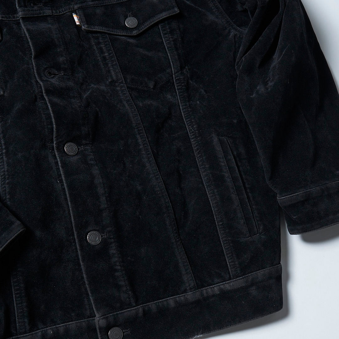 Suede Leather Trucker JKT